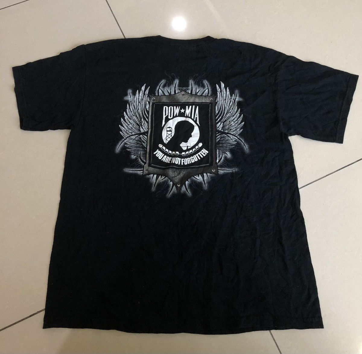 Vintage Prisoner Of War Pow Mia Tshirt Size US L / EU 52-54 / 3 - 4 Thumbnail