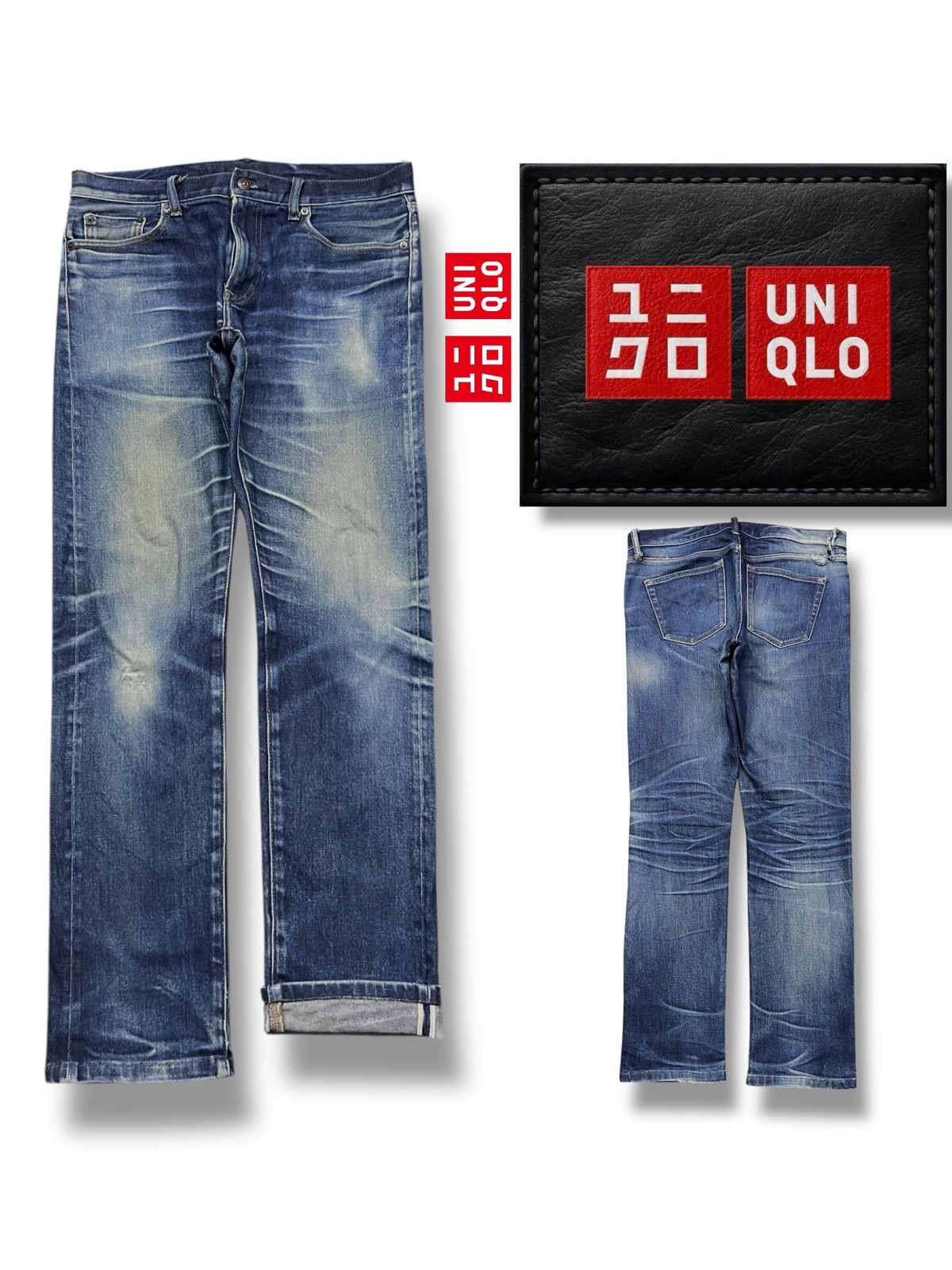 Uniqlo Vintage Uniqlo Selvedge Denim Japan - Faded Rusty Wash Jeans Size US 34 / EU 50 - 1 Thumbnail