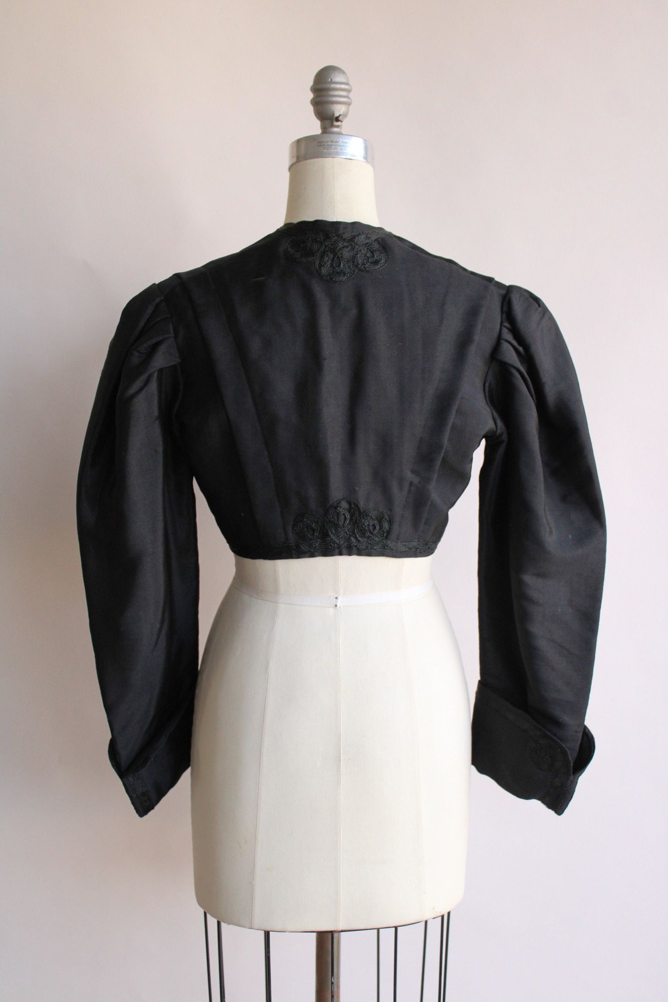 Vintage Vintage Antique 1800s Victorian Jacket, Large Size Black Sil Size L / US 10 / IT 46 - 7 Thumbnail