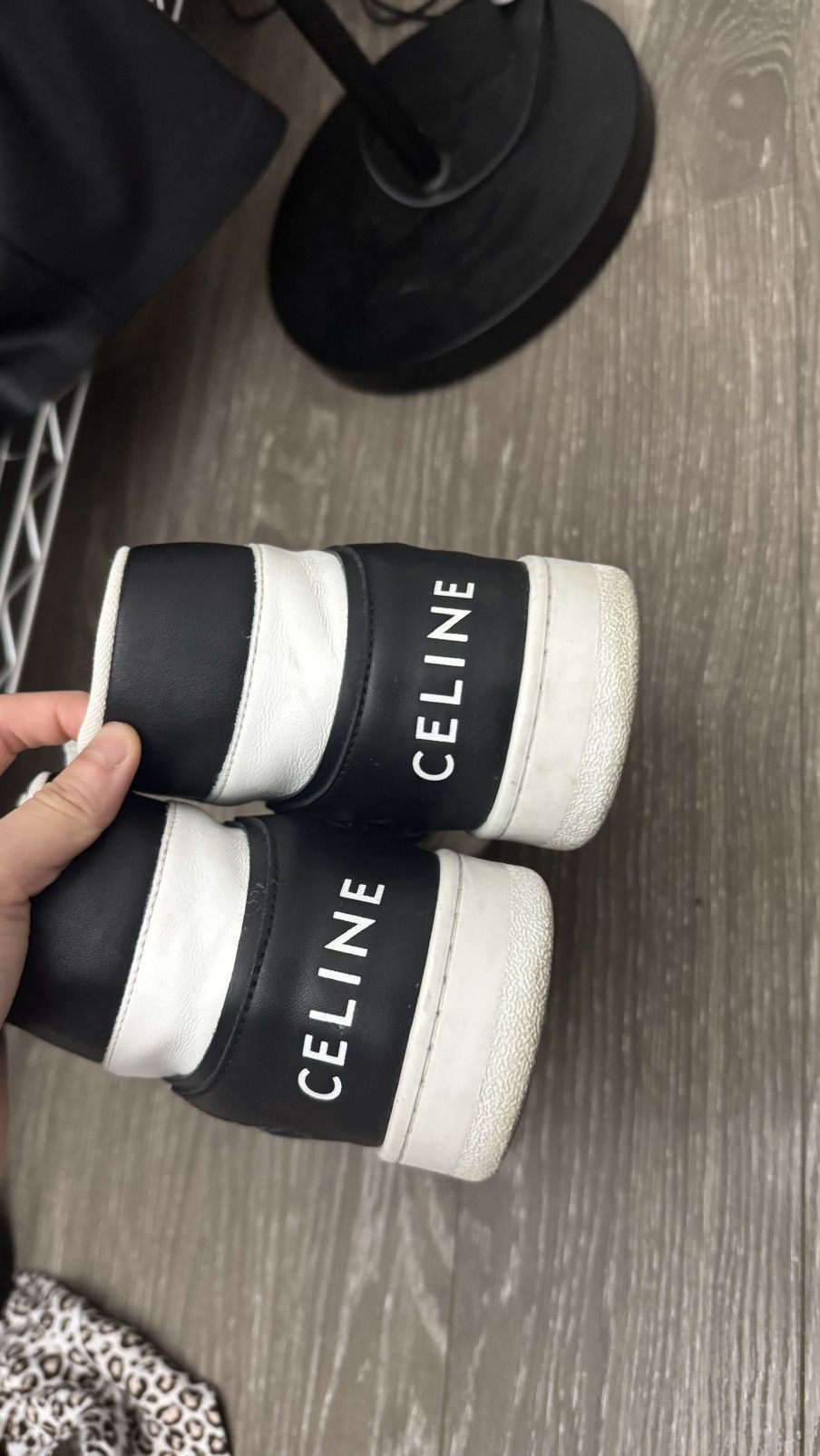 Celine CELINECT-02Mid SneakersBlackWhite Excellent Condition Size42 Size US 9 / EU 42 - 4 Thumbnail