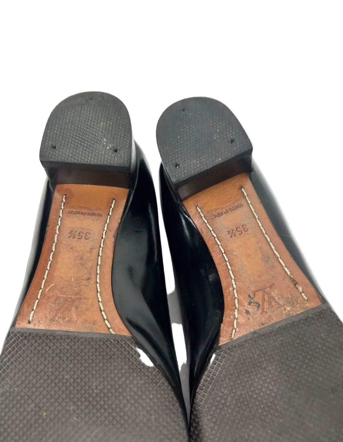 Louis Vuitton Louis Vuitton Damier Ebene Heels Size US 5.5 / IT 35.5 - 4 Thumbnail