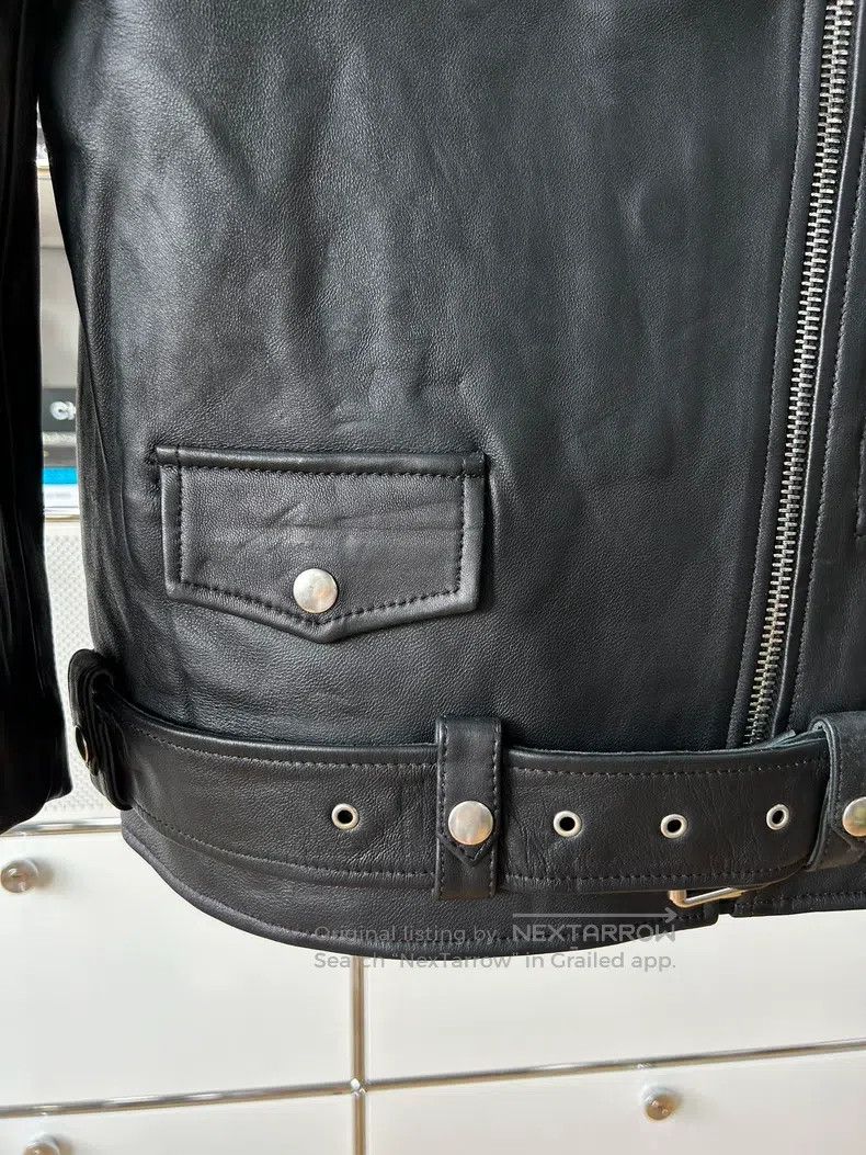 Acne Studios Acne Studios Classic Biker Leather Jacket Size XS / US 0-2 / IT 36-38 - 5 Thumbnail