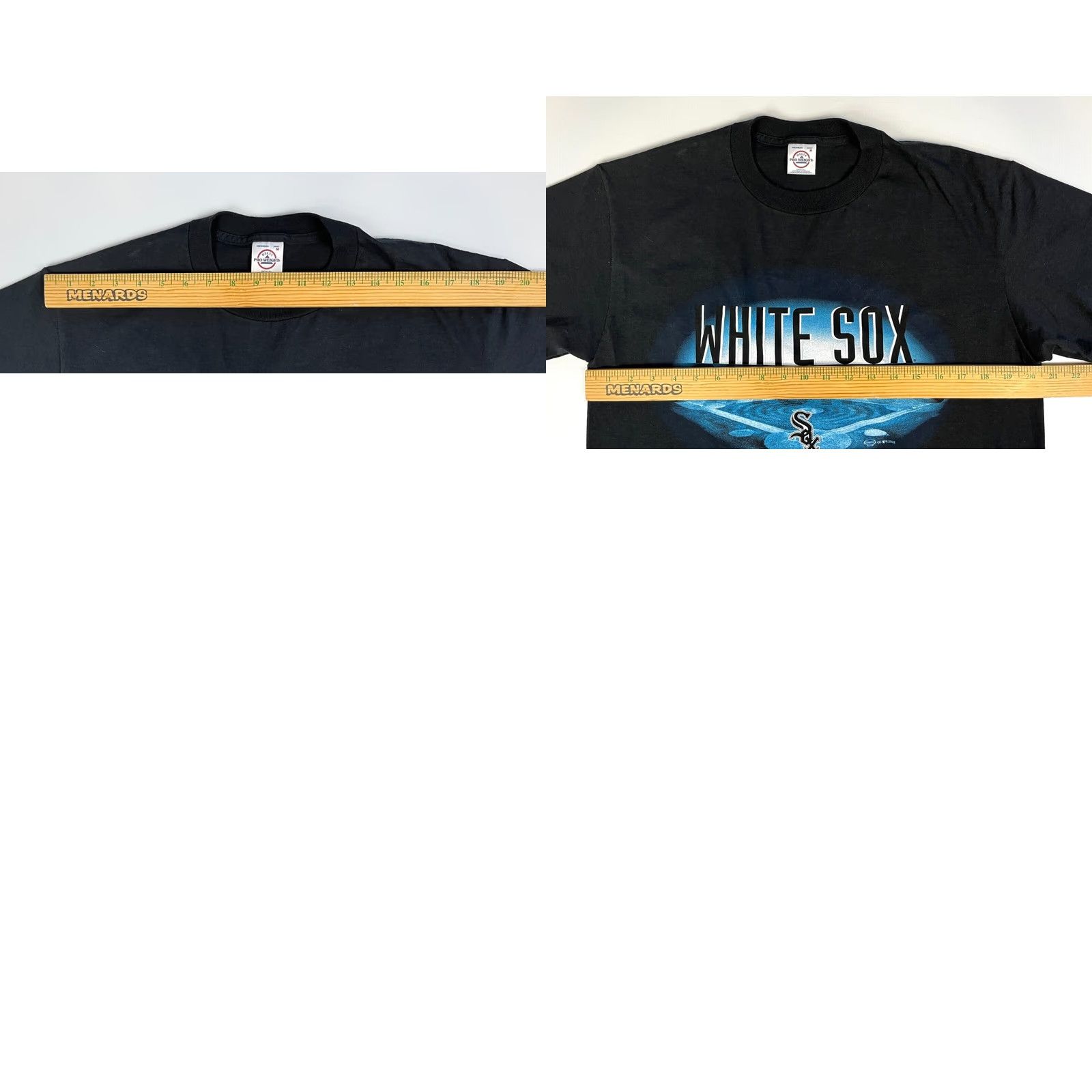 Delta VINTAGE Chicago White Sox T-Shirt Delta Pro Weight Size M Men's Black Cotton Short Sleeve Crew Neck 2002 Graphic Print Logo Sports Size US M / EU 48-50 / 2 - 8 Thumbnail