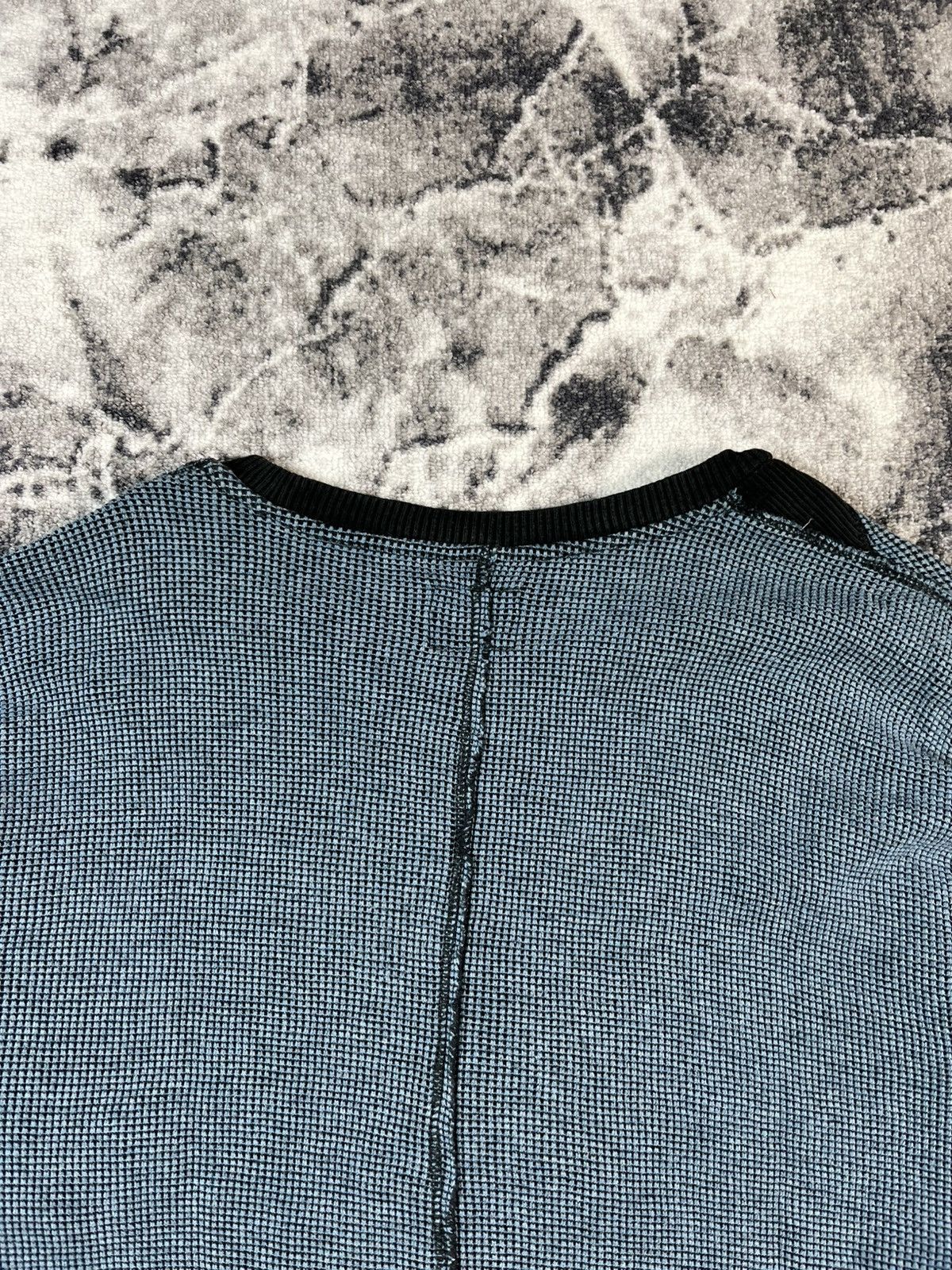 Diesel Diesel Waffle Knit Sweatshirt Blue Cotton Crew L Size US L / EU 52-54 / 3 - 12 Thumbnail