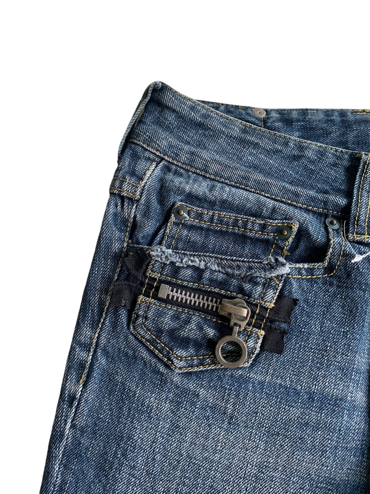 Tornado Mart Flare💥 Semantic Design Punk Style Rusty Distressed Denim☠️🎌 Size US 30 / EU 46 - 15 Thumbnail