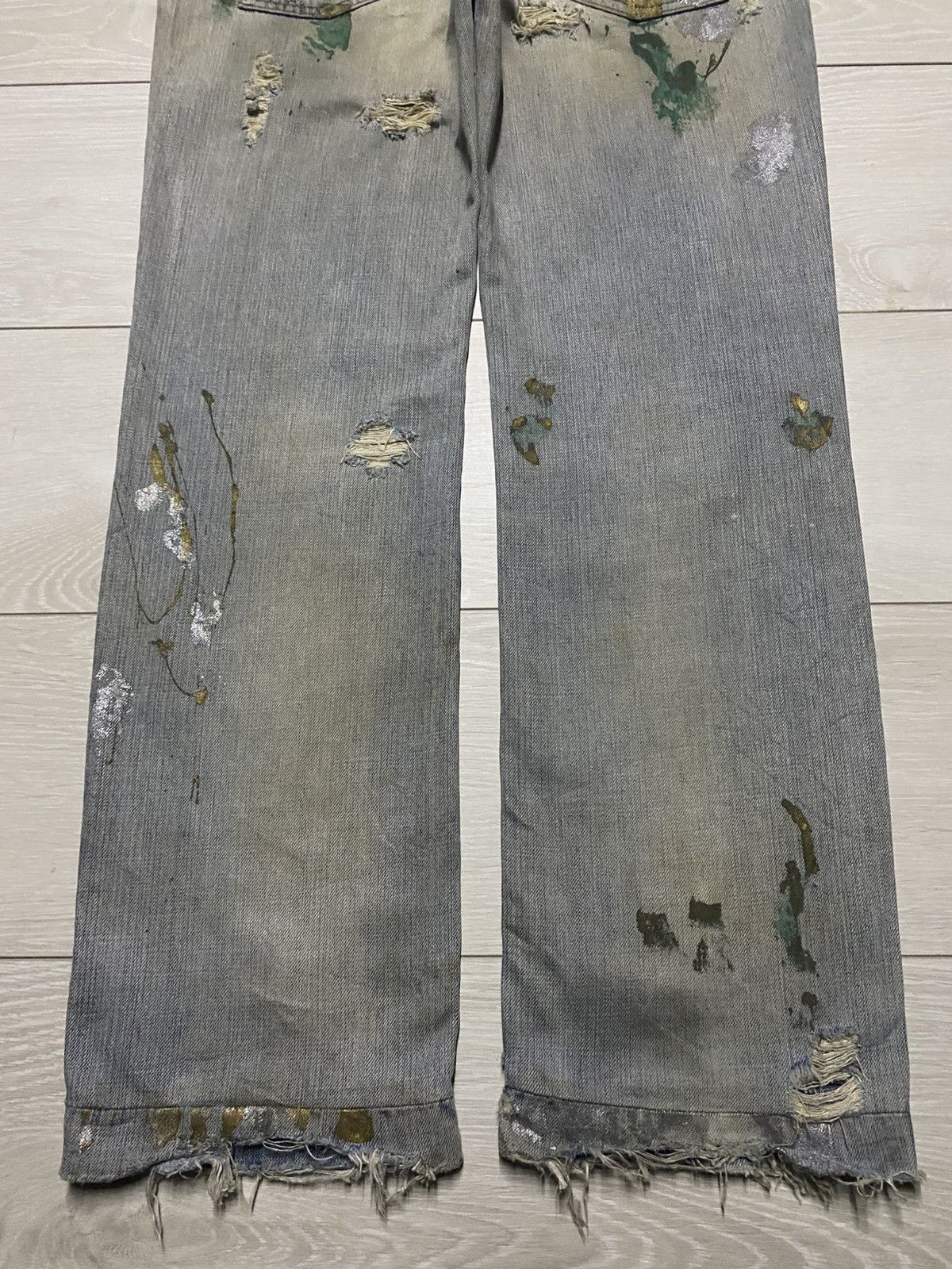 Dolce & Gabbana Dolce & Gabbana Mud Wash Paints Splatter Distressed Jeans Size US 34 / EU 50 - 6 Thumbnail