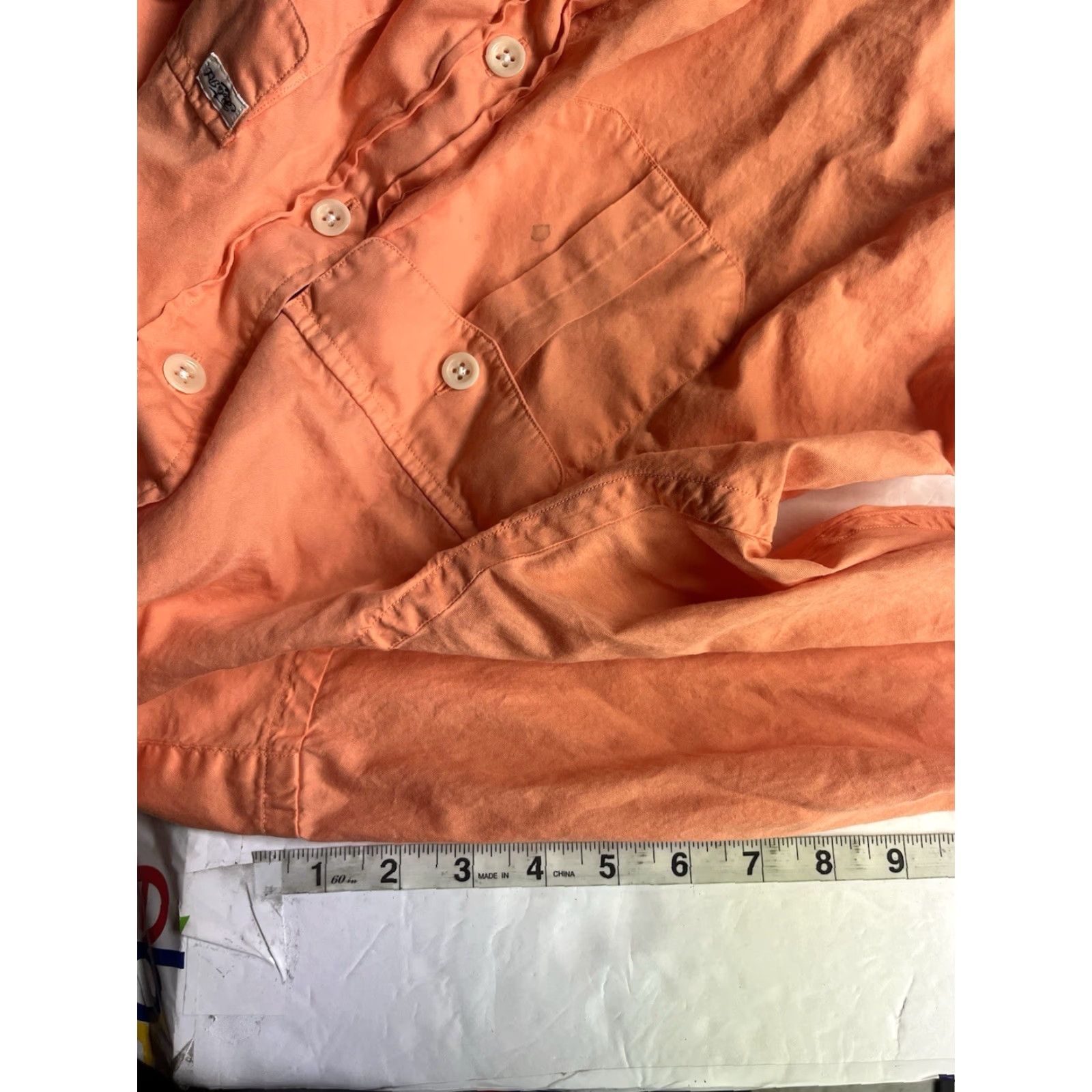 Ralph Lauren Ralph Lauren Shirt Mens Large Orange Classic Fit Resort Lightweight Summer Shirt Size US L / EU 52-54 / 3 - 7 Thumbnail