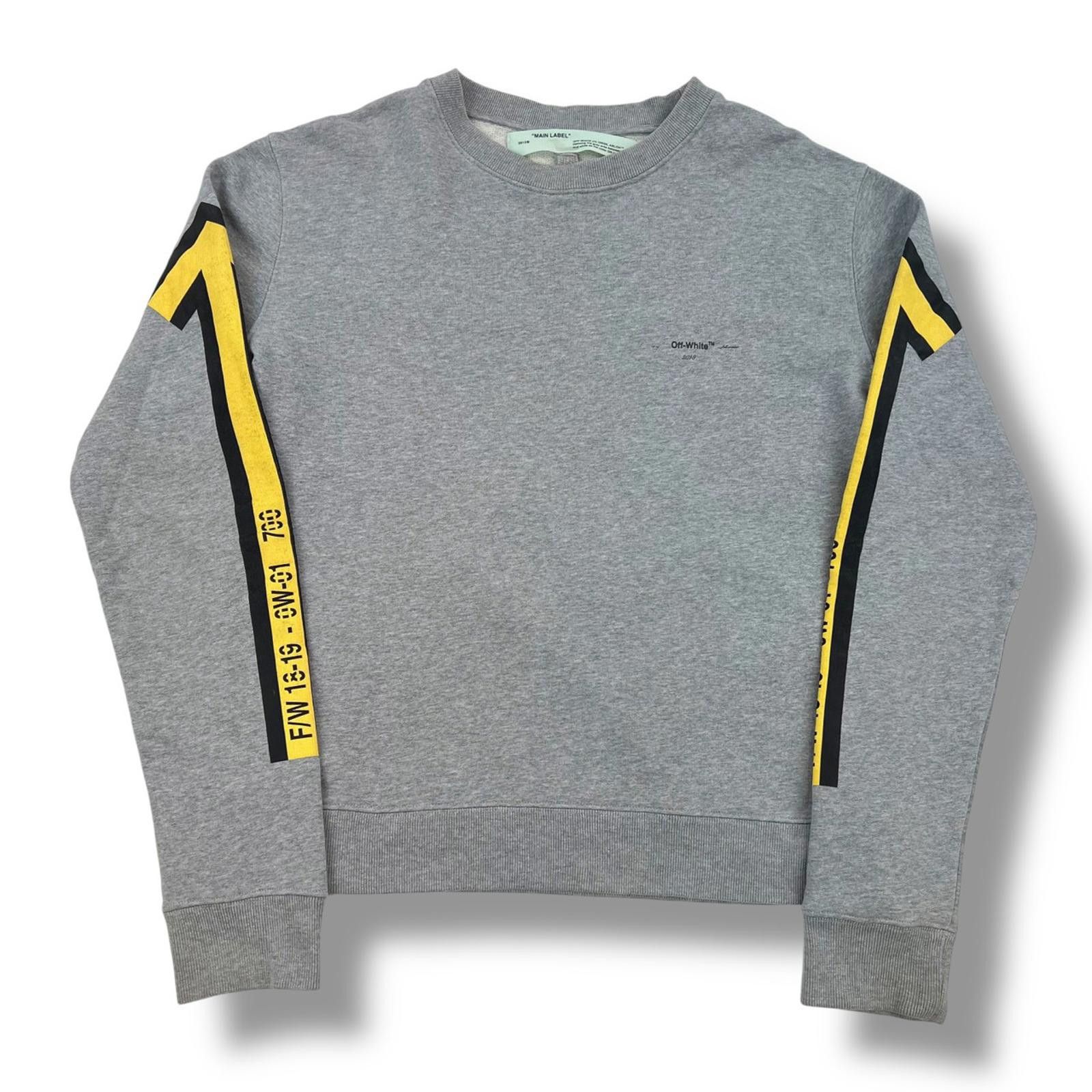 Off-White Off-White Yellow Arrows Grey Sweatshirt Size US M / EU 48-50 / 2 - 3 Thumbnail