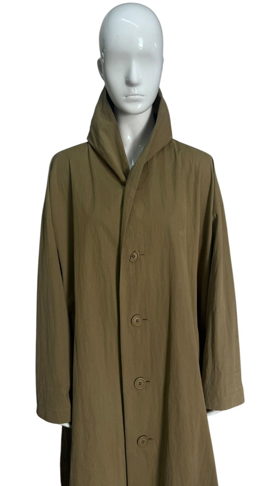 Issey Miyake × Japanese Brand × Vintage Vintage Windcoat By Issey Miyake Plantation Long Coat Size M / US 6-8 / IT 42-44 - 4 Thumbnail