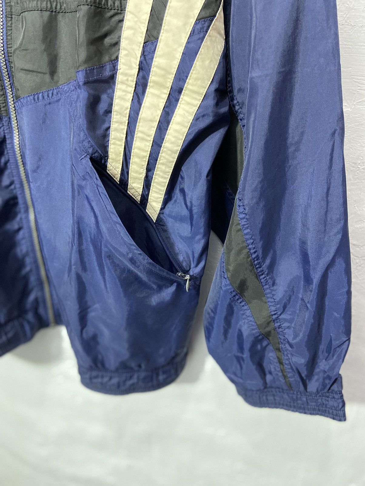 Adidas × Vintage Vintage 90s Adidas Light Jacket Blue Size US XXL / EU 58 / 5 - 7 Thumbnail