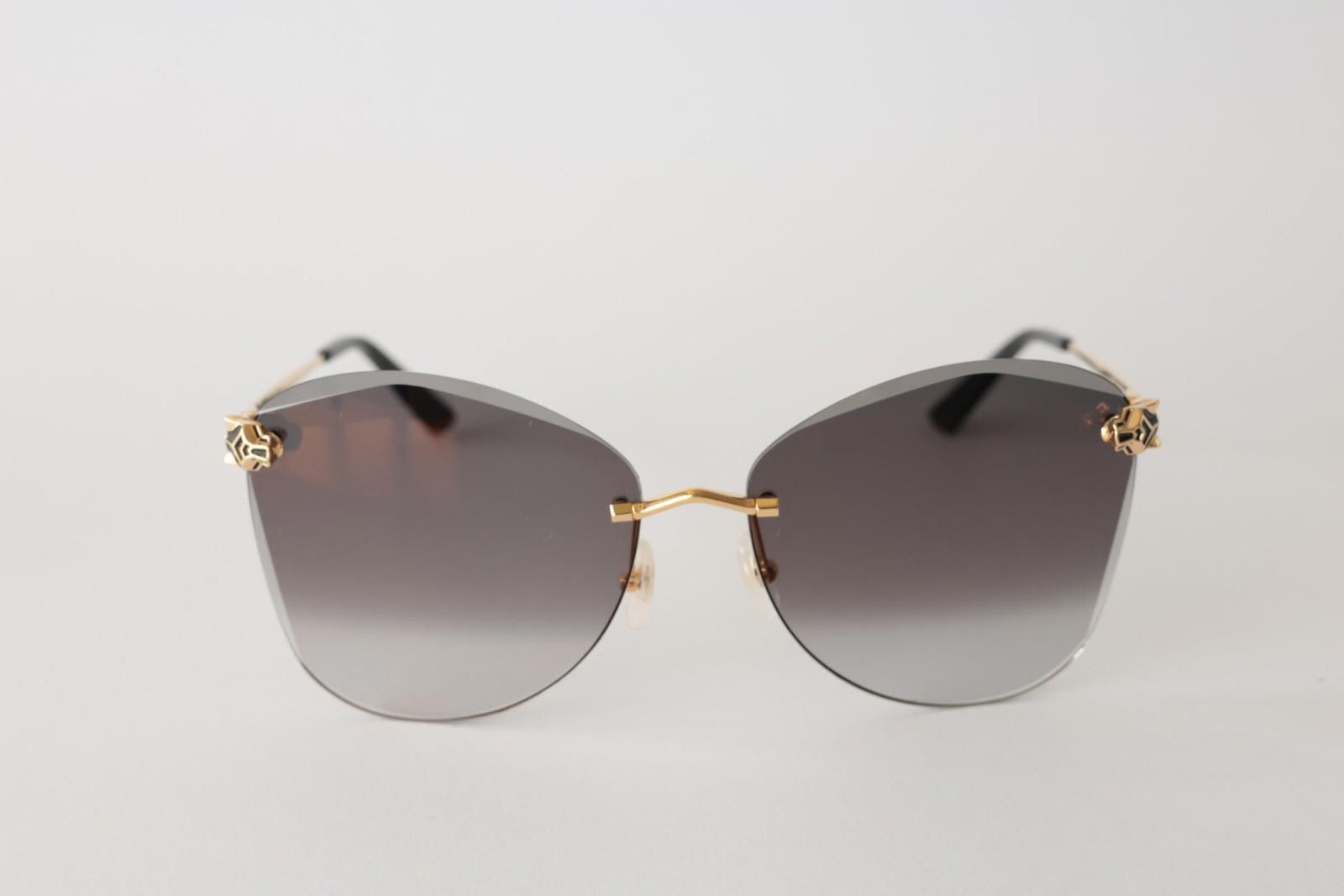 Cartier New Cartier eyewear optical sunglasses CT0398S 001 gold grey Size ONE SIZE - 1 Thumbnail