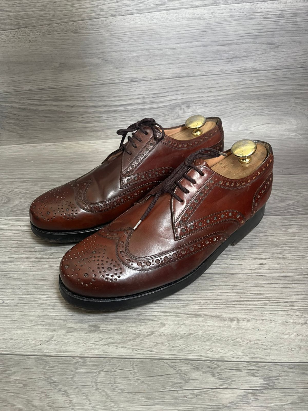 Heinrich Dinkelacker Heinrich Dinkelacker Shell Cordovan Brogues Sz 9 UK Size US 10 / EU 43 - 1 Thumbnail