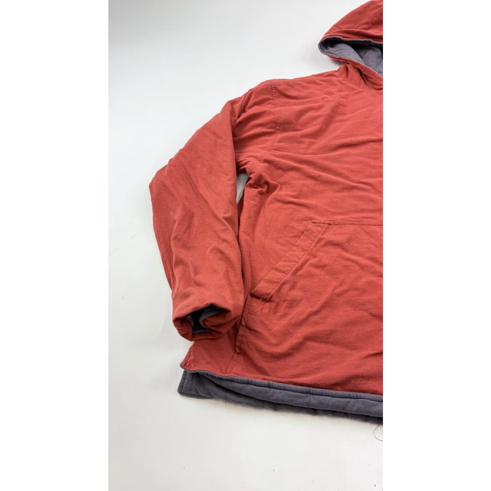 Adidas Adidas Hoodie Mens Large Reversible Pullover Quilted Red Gray Sweatshirt Size US L / EU 52-54 / 3 - 3 Thumbnail