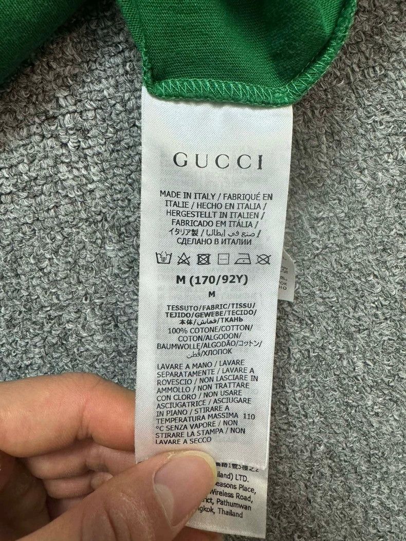 Gucci GucciNew green cartoon puppy short sleeves 2503-Nextarrow Size US M / EU 48-50 / 2 - 5 Thumbnail