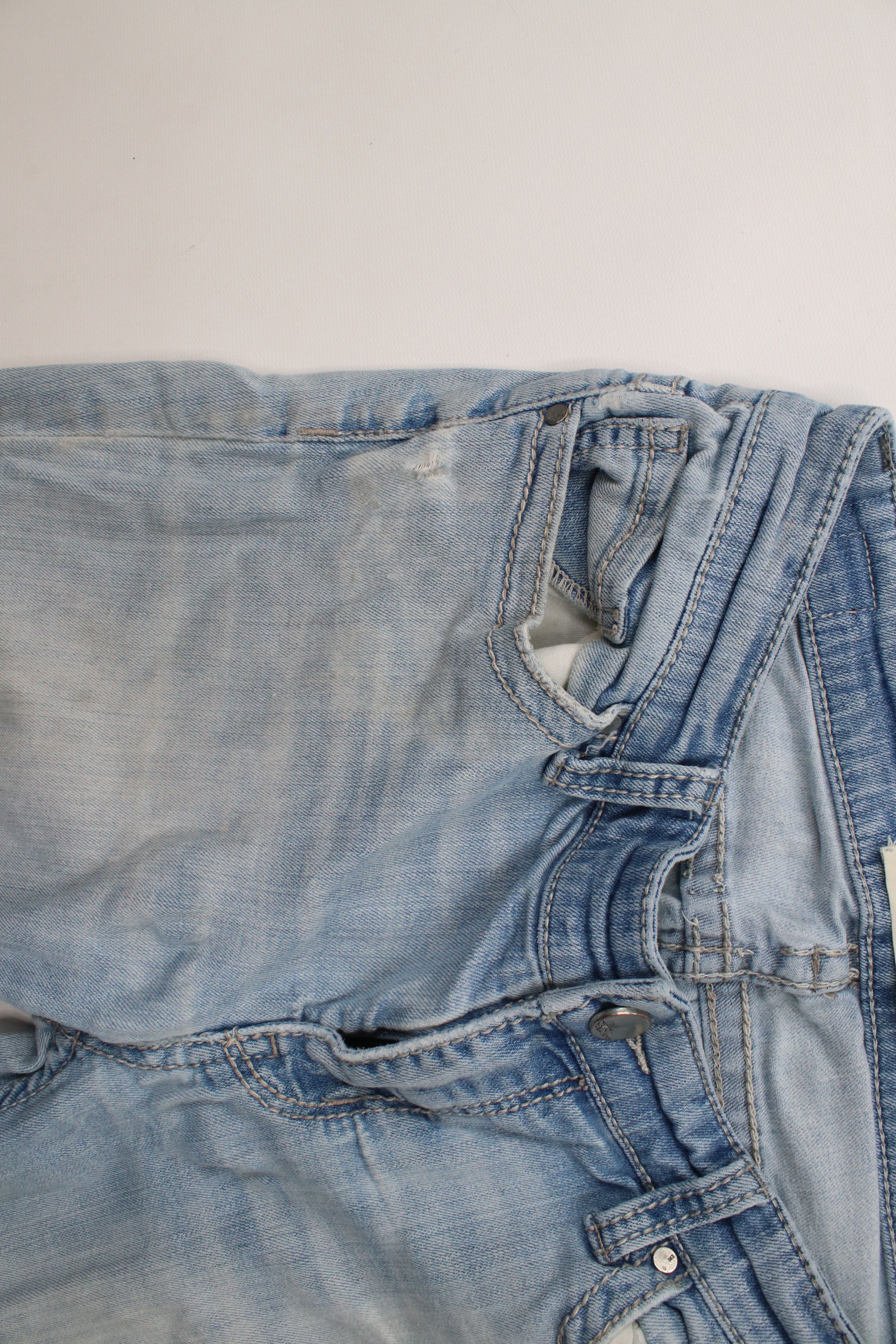 Vintage Buckle BKE Distressed Payton Mid Rise Bootcut Denim Jeans Size 27" / US 4 / IT 40 - 8 Thumbnail