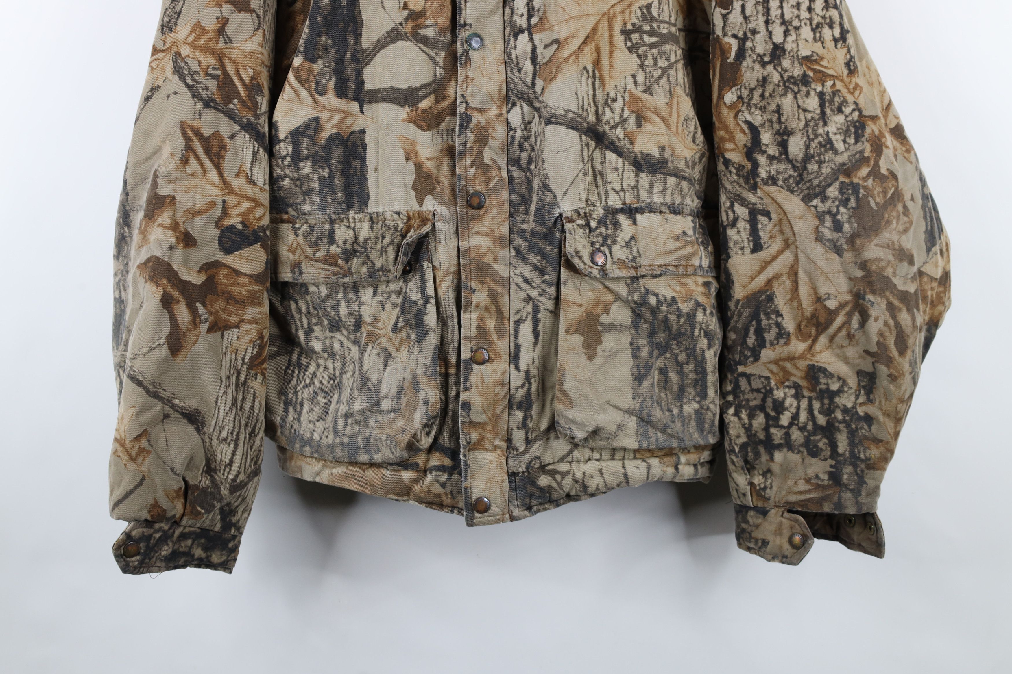 Vintage Vintage 90s Streetwear Camouflage Quilted Bomber Jacket Size US XL / EU 56 / 4 - 3 Thumbnail