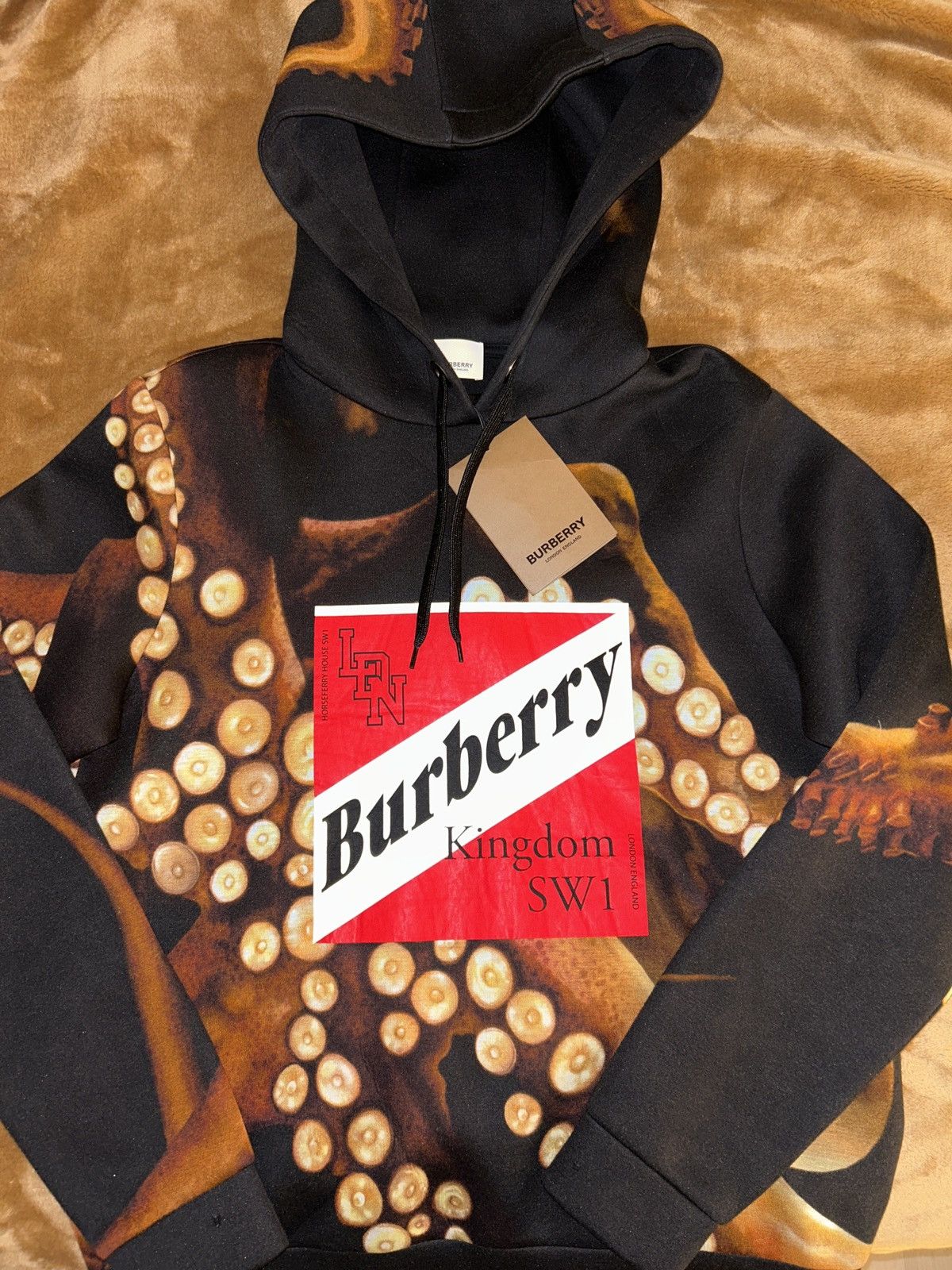 image of Burberry Hoodie in Black, Women's (Size Small)