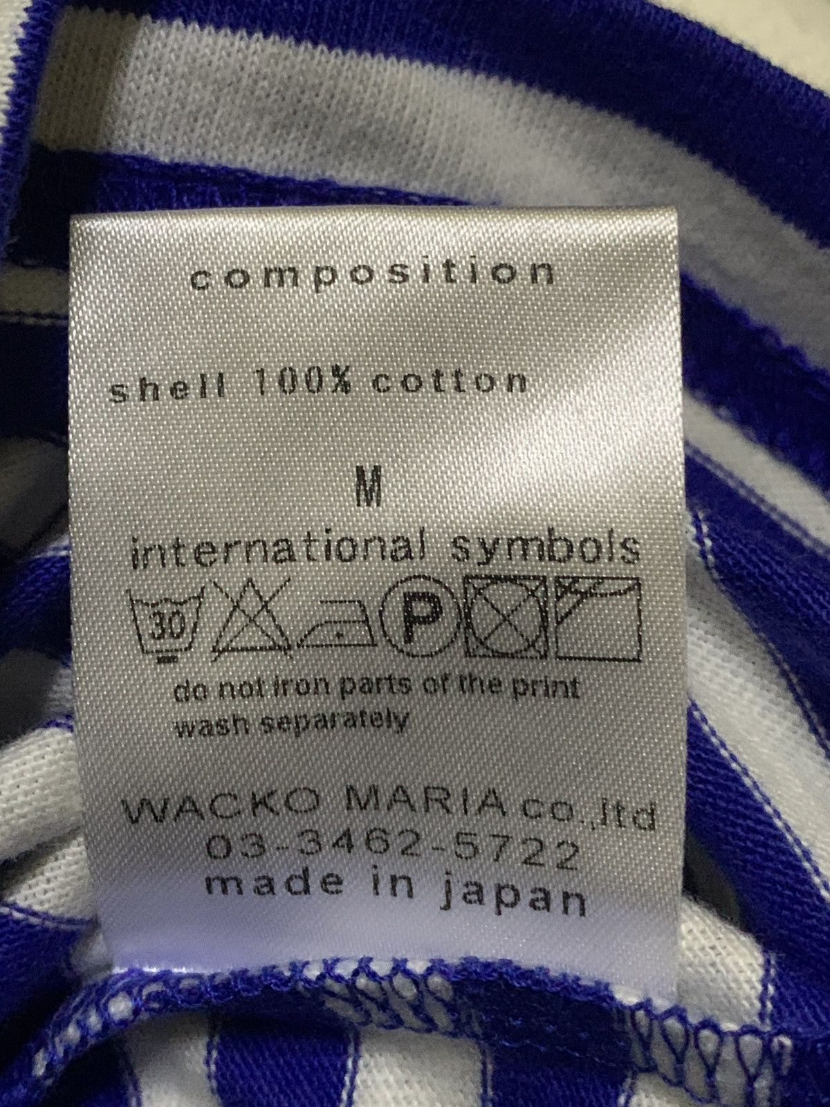 Wacko Maria Wacko Maria Striped Polo Flocking Back Hit “FUCK THIS LIFE” Size US M / EU 48-50 / 2 - 6 Thumbnail