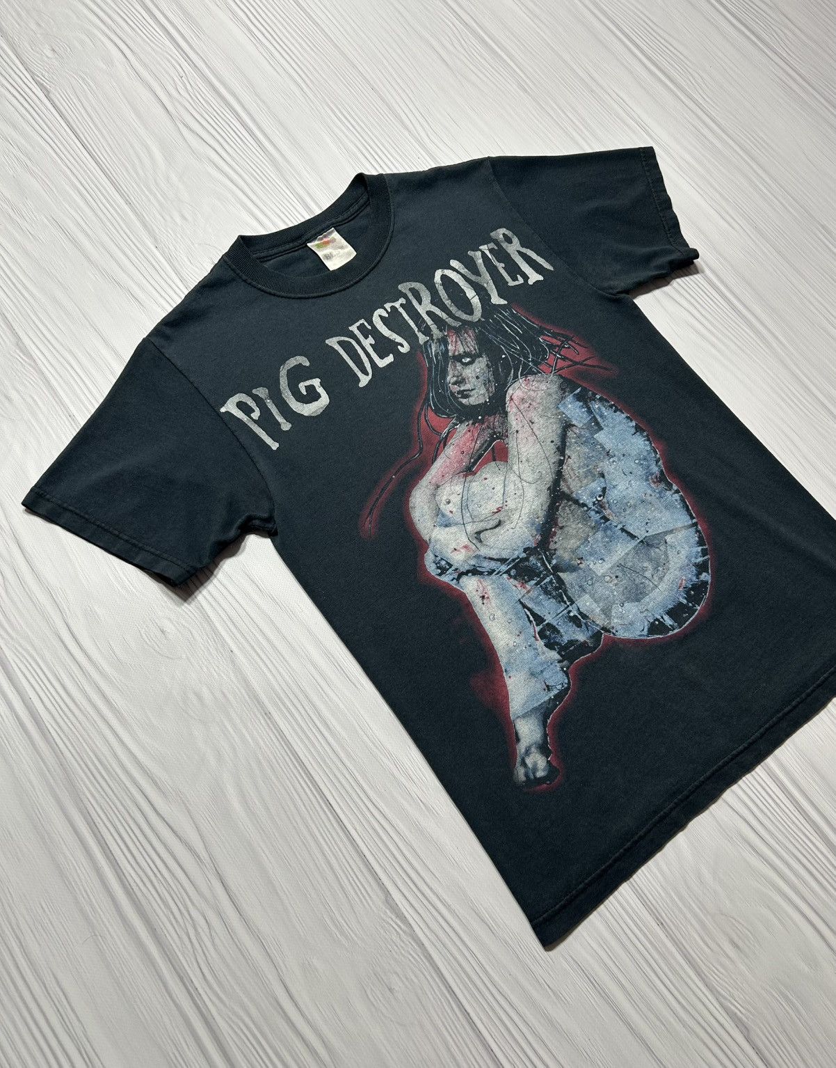 Band Tees Vintage Pig Destroyer Terrifyer Album Grindcore T-Shirt S Size US S / EU 44-46 / 1 - 4 Thumbnail