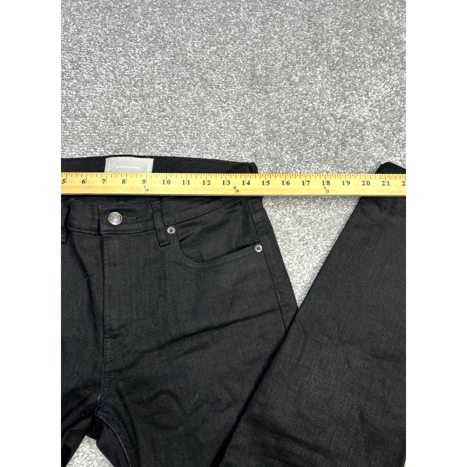Everlane Everlane Jeans Mens Skinny Leg Low Rise Black Denim Cotton Stretch 28 29x29 Size US 28 / EU 44 - 4 Thumbnail
