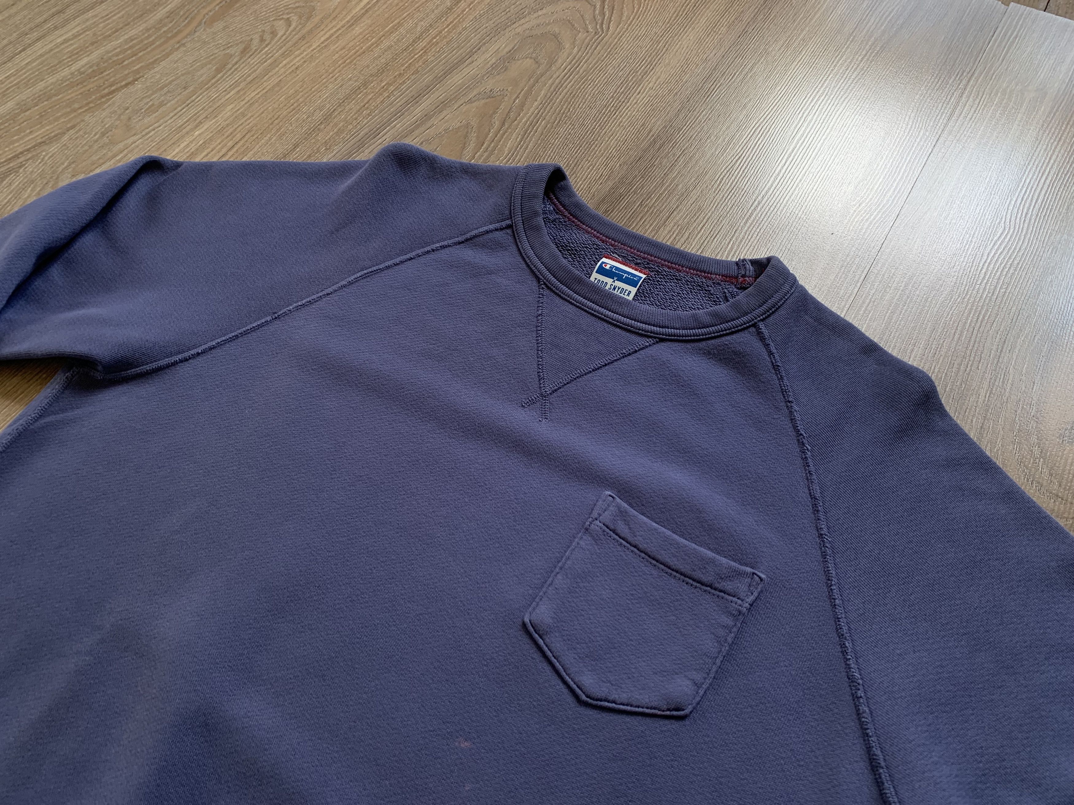 Champion × Todd Snyder × Vintage Rare Vintage Champion Todd Snyder Cotton Pocket Sweatshirt Size US M / EU 48-50 / 2 - 4 Thumbnail