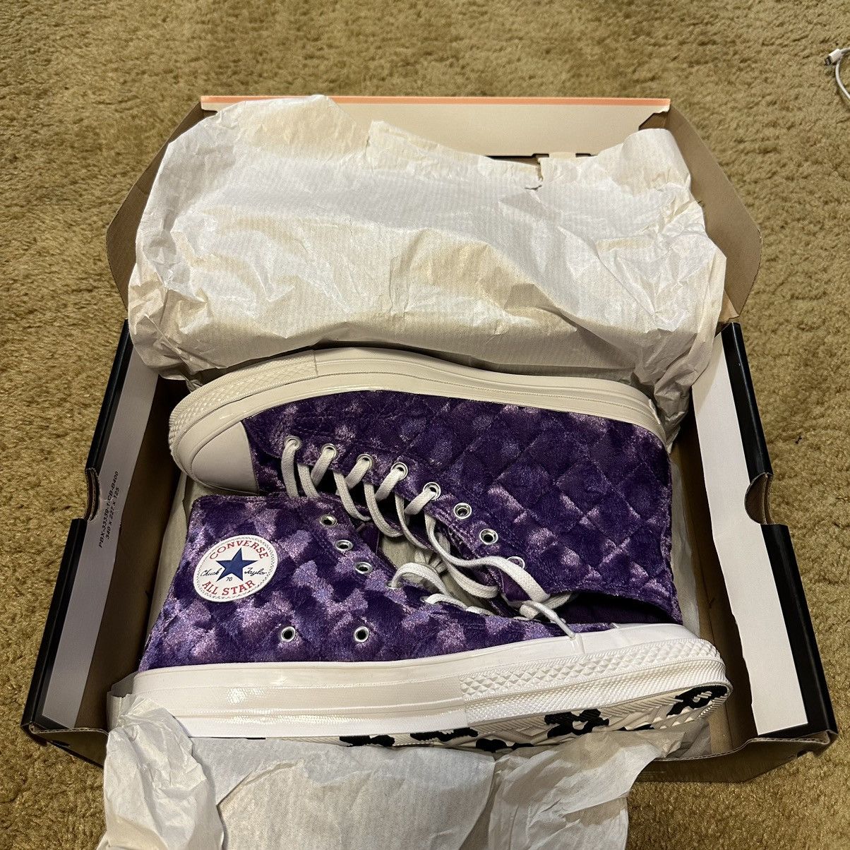 Converse x GOLF le FLEUR Quilted Velvet Tillandsia Purple