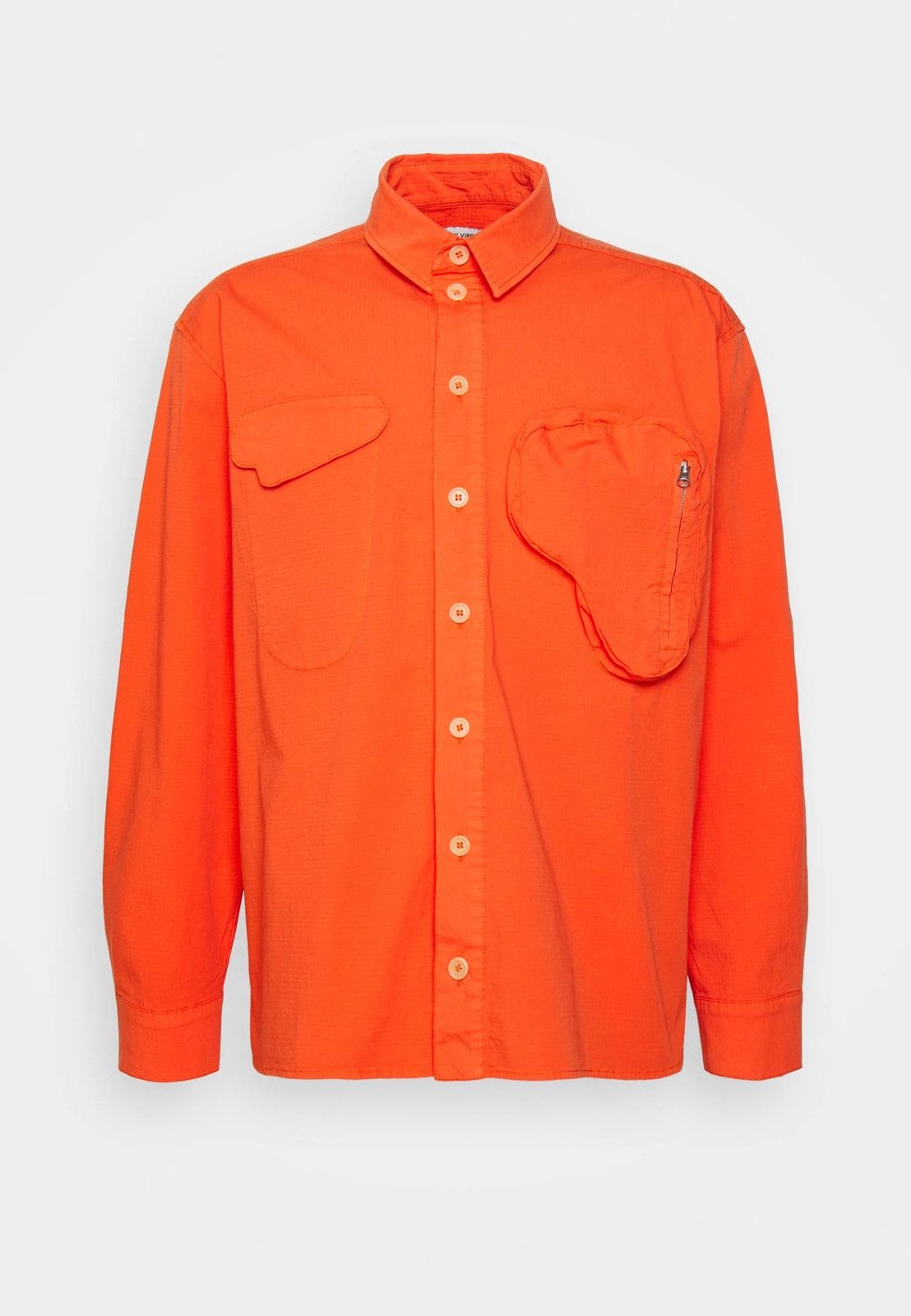Henrik Vibskov !DS! SS23 Henrik Vibskov Flame Orange Cargo Shirt Size US XL / EU 56 / 4 - 2 Thumbnail