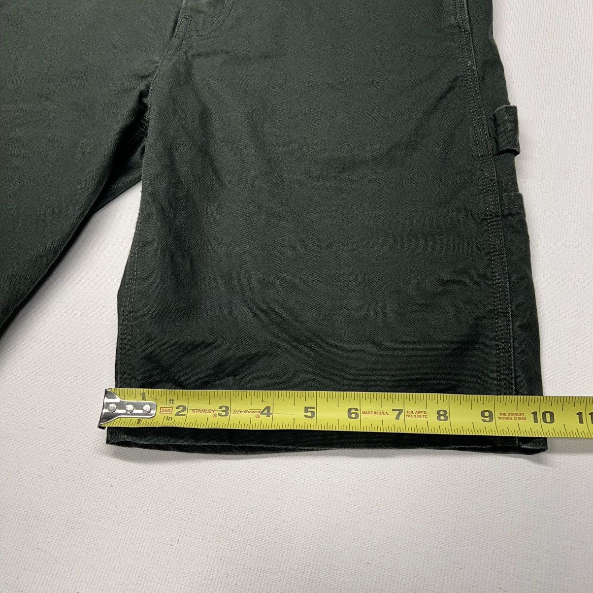 Levi's Levis Shorts Green Carpenter Chino Canvas Straight Workwear Size US 30 / EU 46 - 13 Thumbnail
