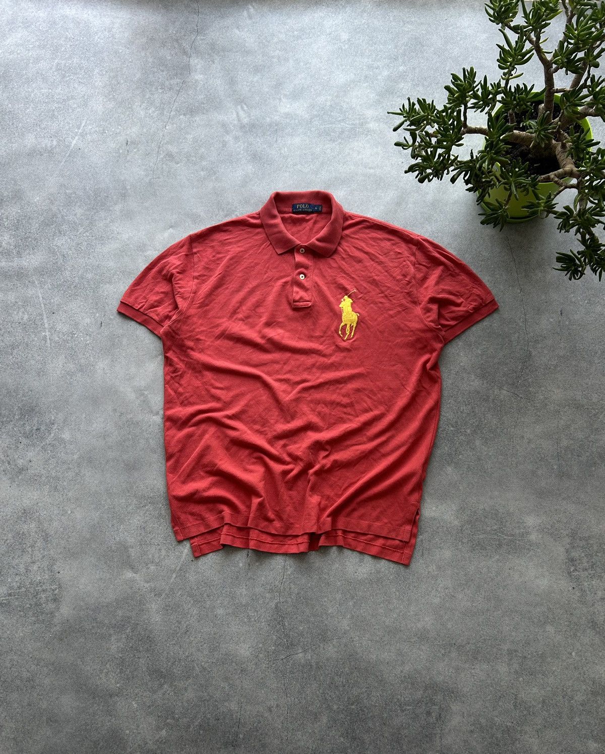 Polo Ralph Lauren Polo Ralph Lauren big logo pony coral mens polo Size US L / EU 52-54 / 3 - 1 Thumbnail