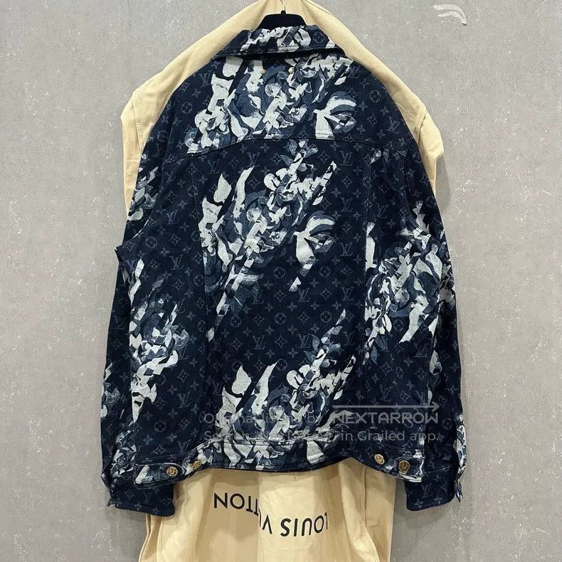 Louis Vuitton Louis Vuitton Tie-Dye Old Flower Full Print Denim Jacket Size US L / EU 52-54 / 3 - 2 Thumbnail