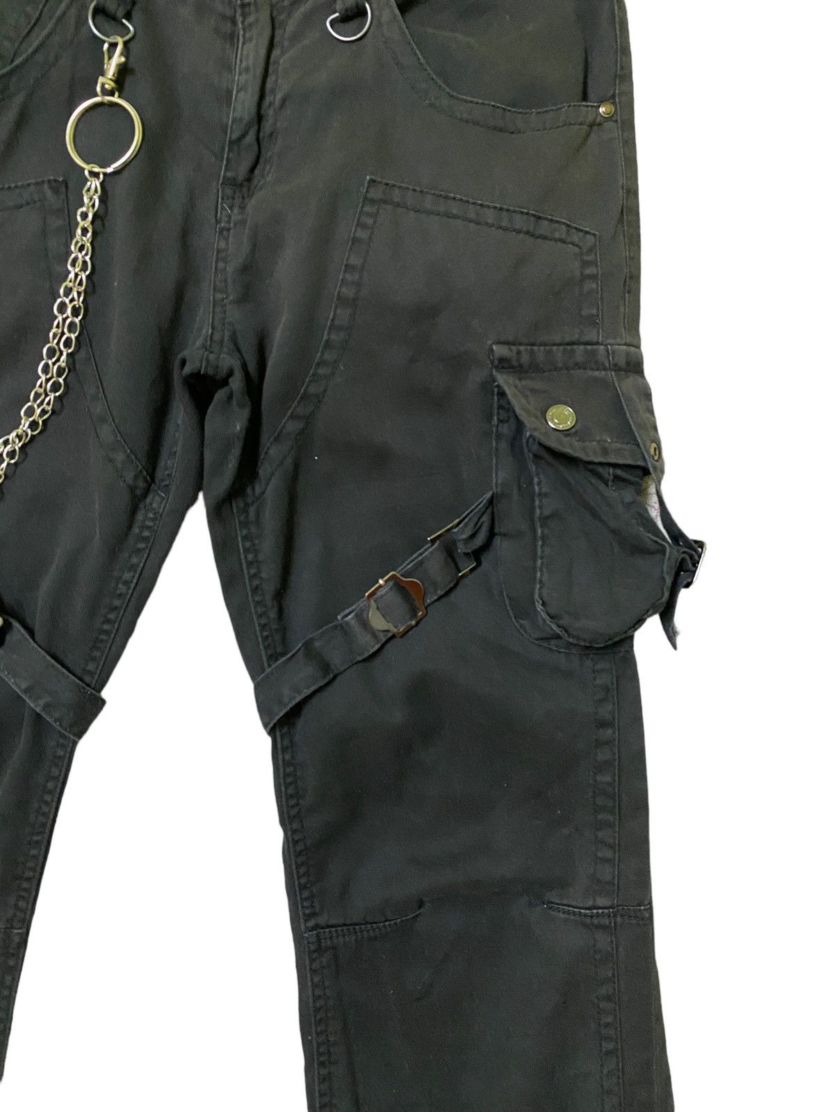 LOWBOX Rare LowBox Bondage Multipocket Punk Revolution Pants Size US 29 - 6 Thumbnail