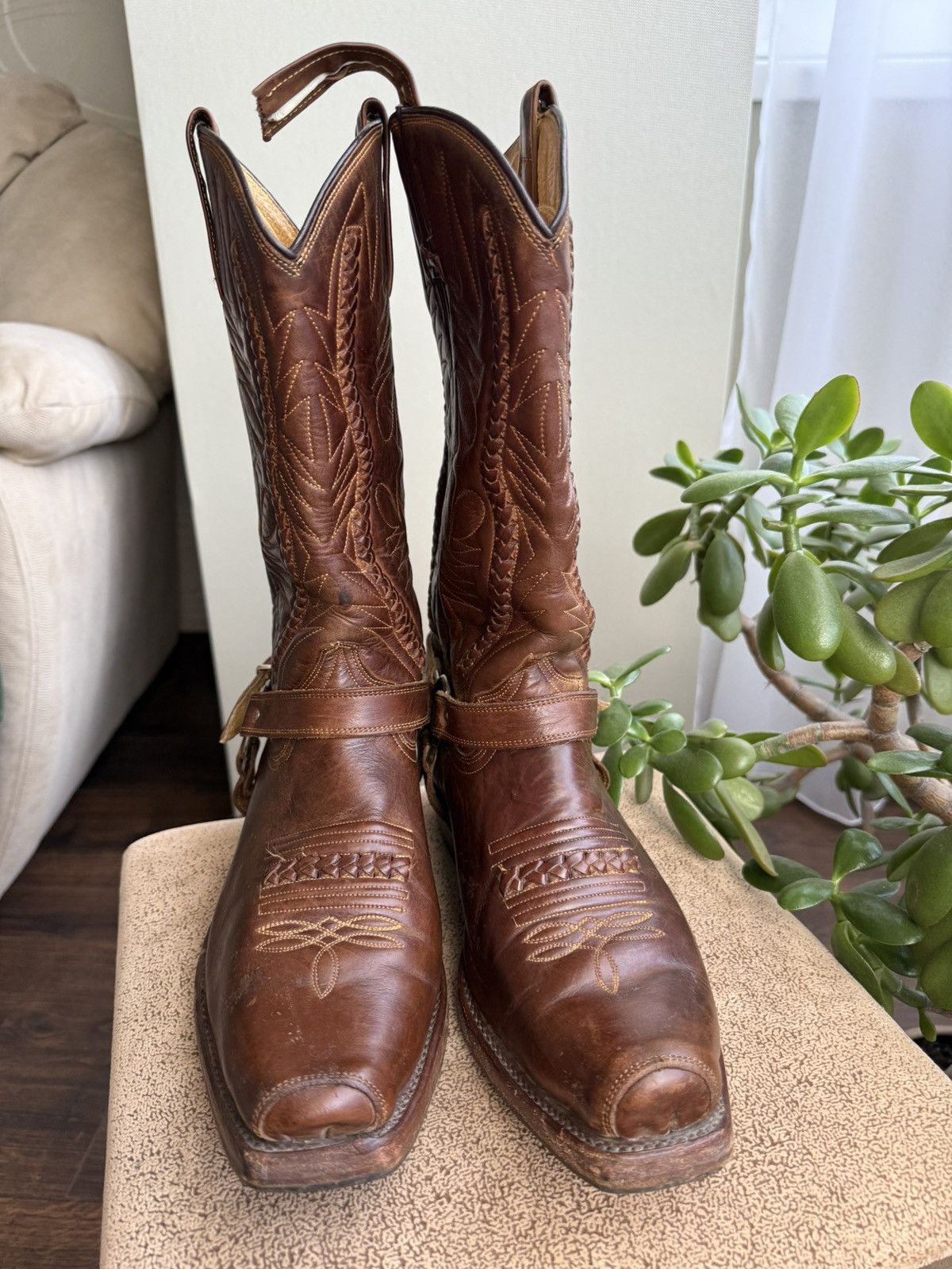 Cowboy Equipment Vintage Rancho Western Cowboy Boots Biker Celine Vibe Size US 9 / EU 42 - 8 Thumbnail