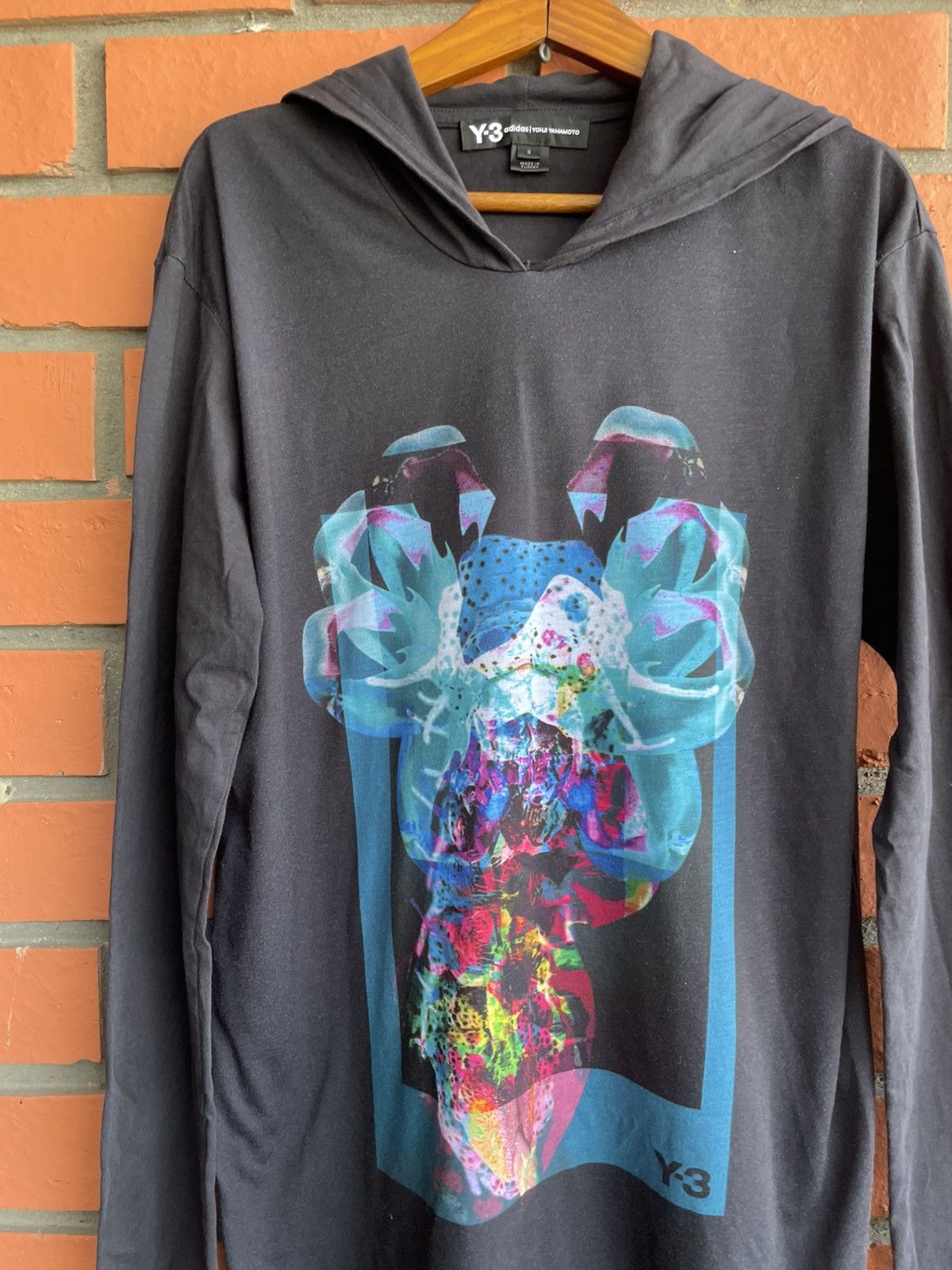 Adidas × Y's Adidas Y-3 Yohji Yamamoto hoodie sweatshirt Artwork abstract Size US S / EU 44-46 / 1 - 4 Thumbnail