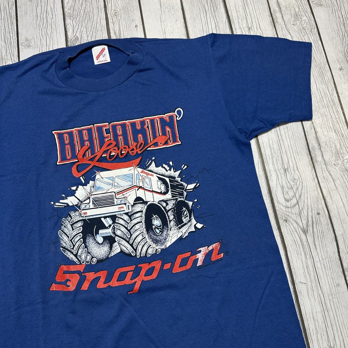 Jerzees × Vintage Vintage Snap On tee Size US L / EU 52-54 / 3 - 3 Thumbnail