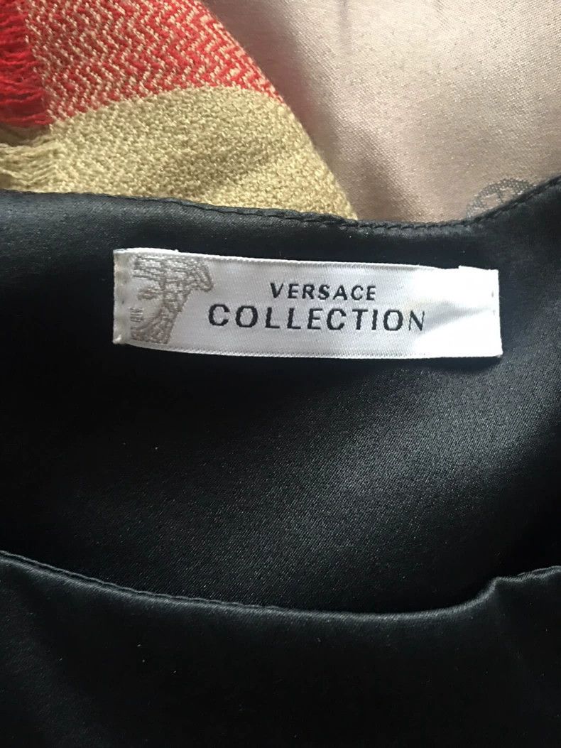 Versace Versace Mulberry silk long dress Size M / US 6-8 / IT 42-44 - 3 Thumbnail