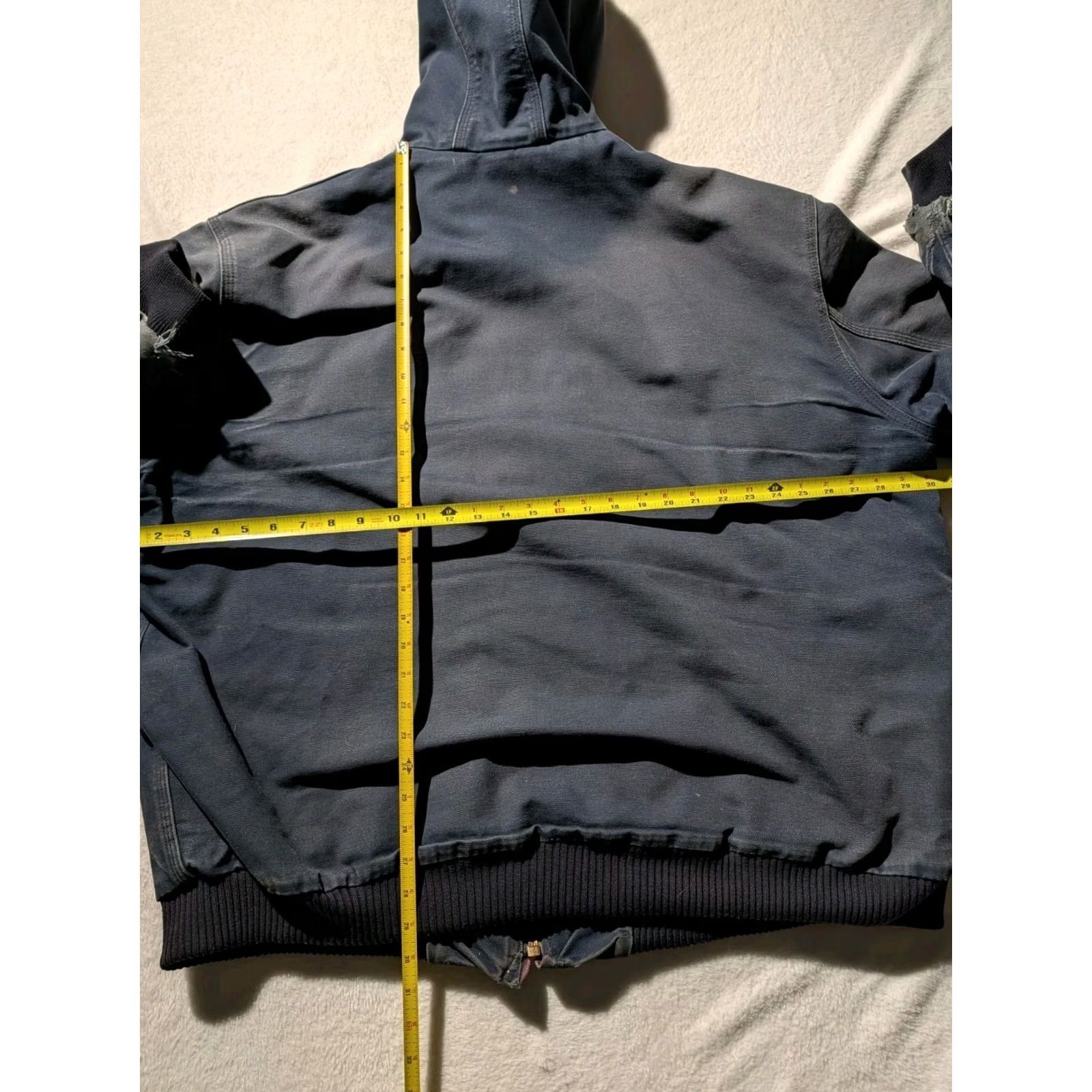 Carhartt VINTAGE Carhartt Hooded Jacket J140 DNY Blue Canvas Adult 2XL XXL Tall Workwear Mens Size US XXL / EU 58 / 5 - 7 Thumbnail