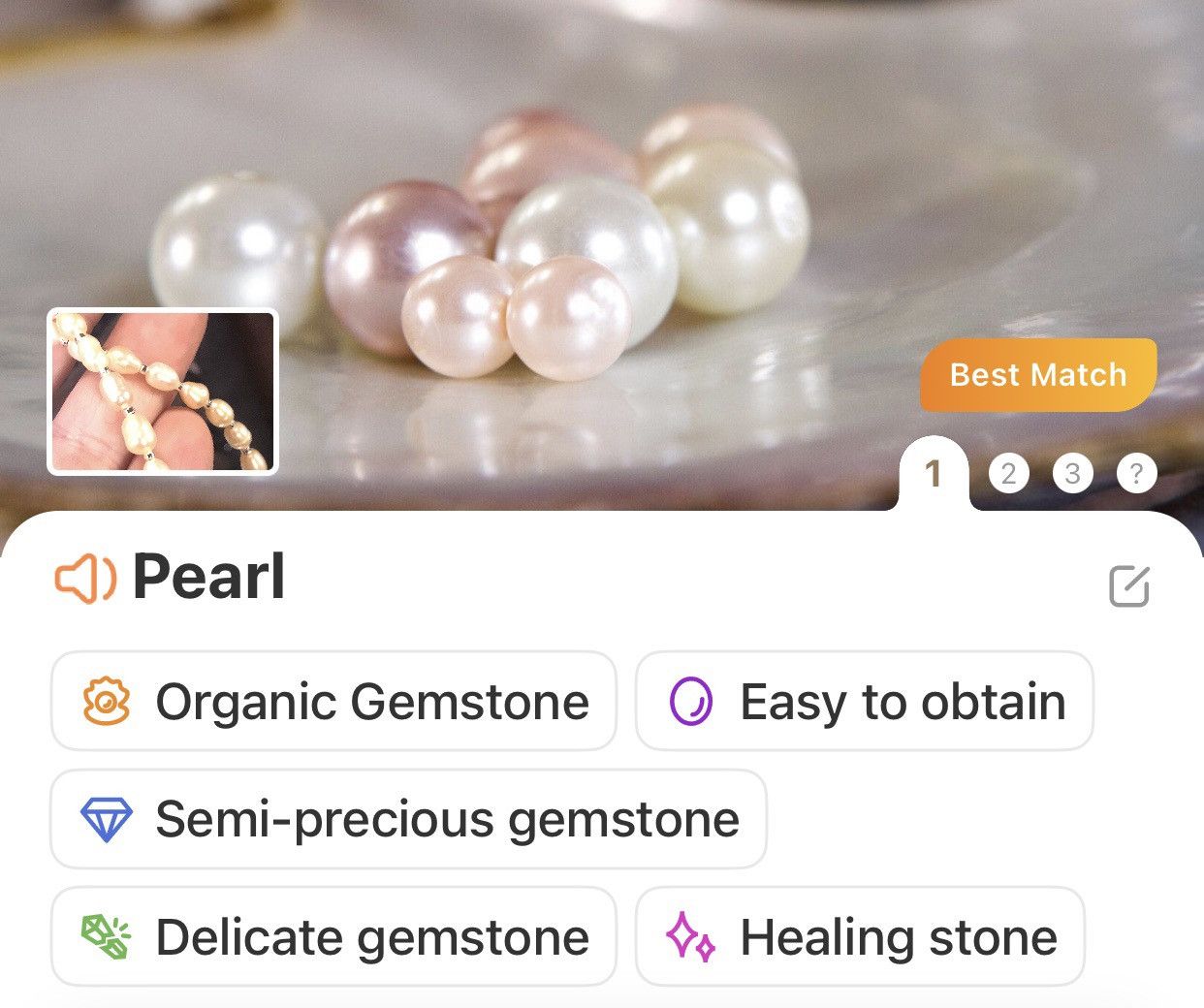 Handmade Handcrafted elegant genuine fresh water pearl necklace Size ONE SIZE - 7 Thumbnail