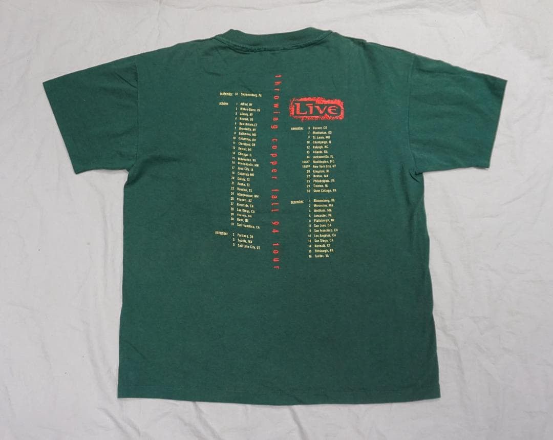 Vintage 90's USA製 「Live 」Tシャツ ビンテージ Pearl Jam Size US L / EU 52-54 / 3 - 6 Thumbnail