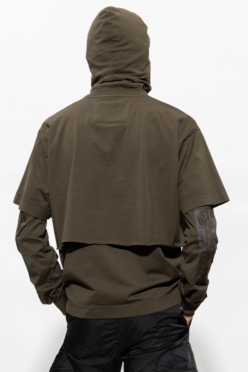 Givenchy Sample Givenchy Layered Graphic Balaclava T-Shirt Size US M / EU 48-50 / 2 - 3 Thumbnail