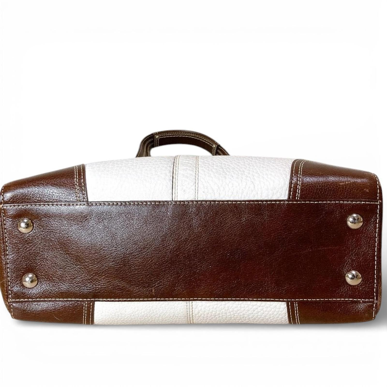 Coach Coach - White and Brown Leather Handbag Size ONE SIZE - 6 Thumbnail
