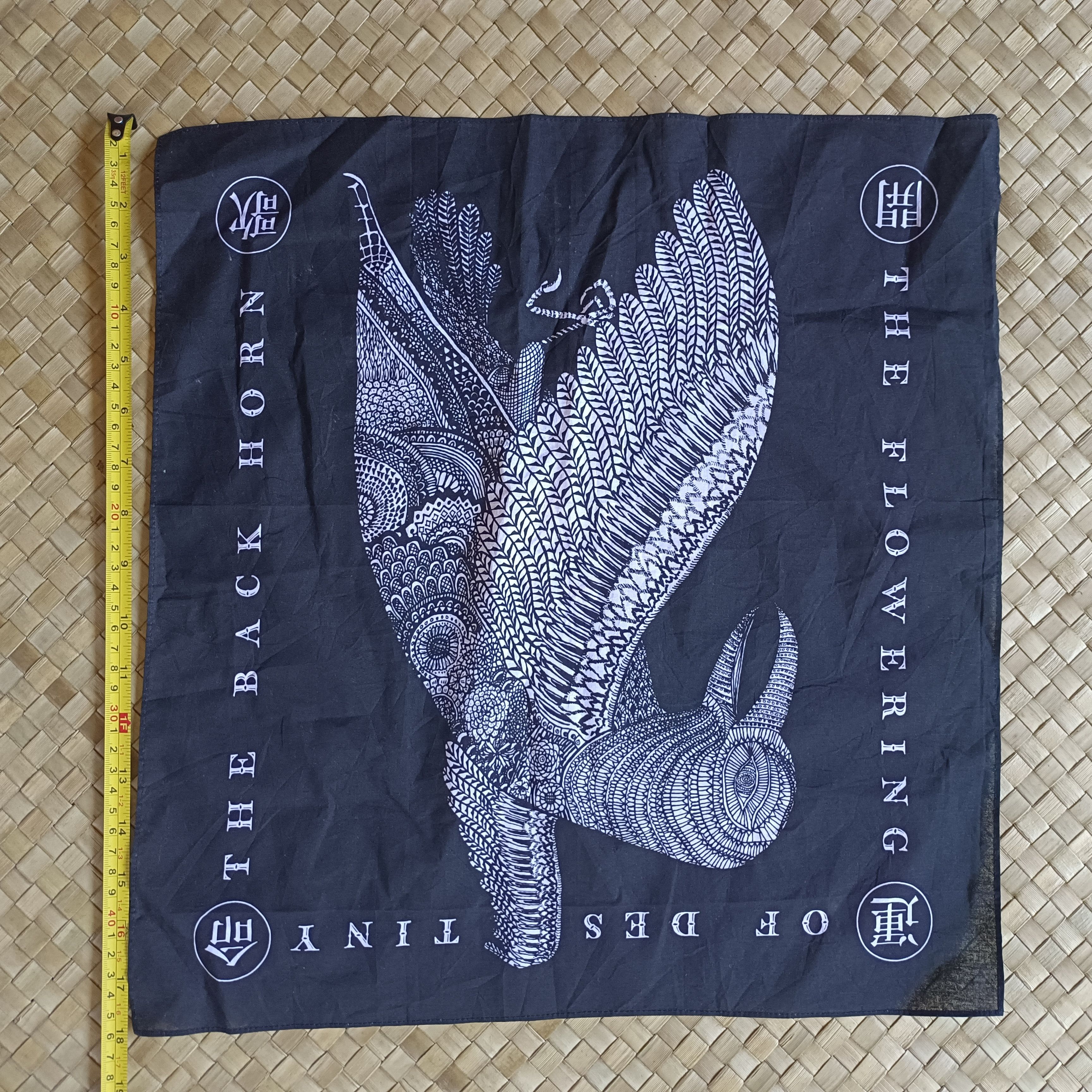 Japanese Brand Handkerchief, scarf, bandana printed the back horn Size ONE SIZE - 2 Thumbnail