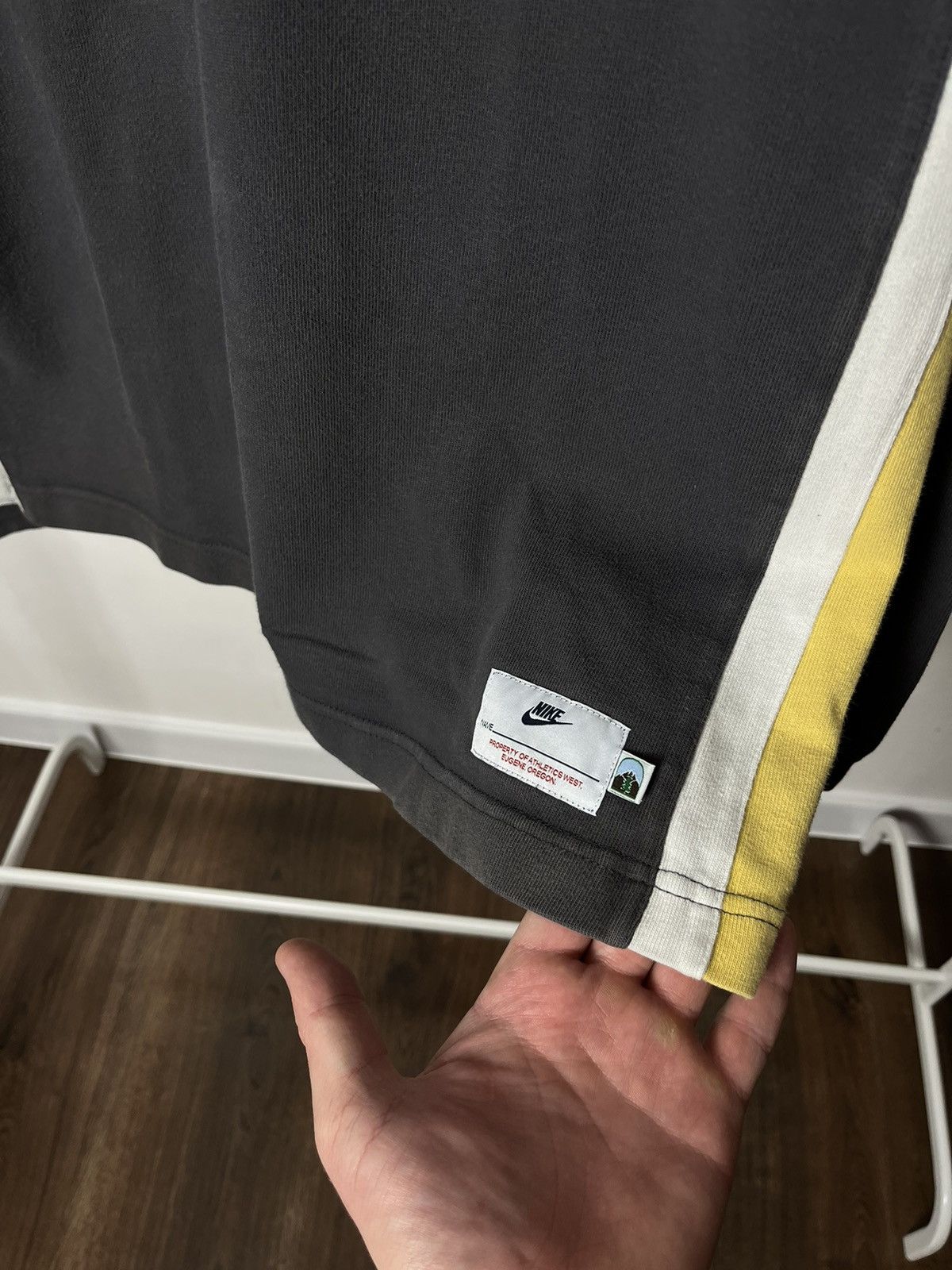 Nike × Vintage #77 Vintage 90s Nike Oregon Athletics West Longsleeve Rugby Size US M / EU 48-50 / 2 - 5 Thumbnail