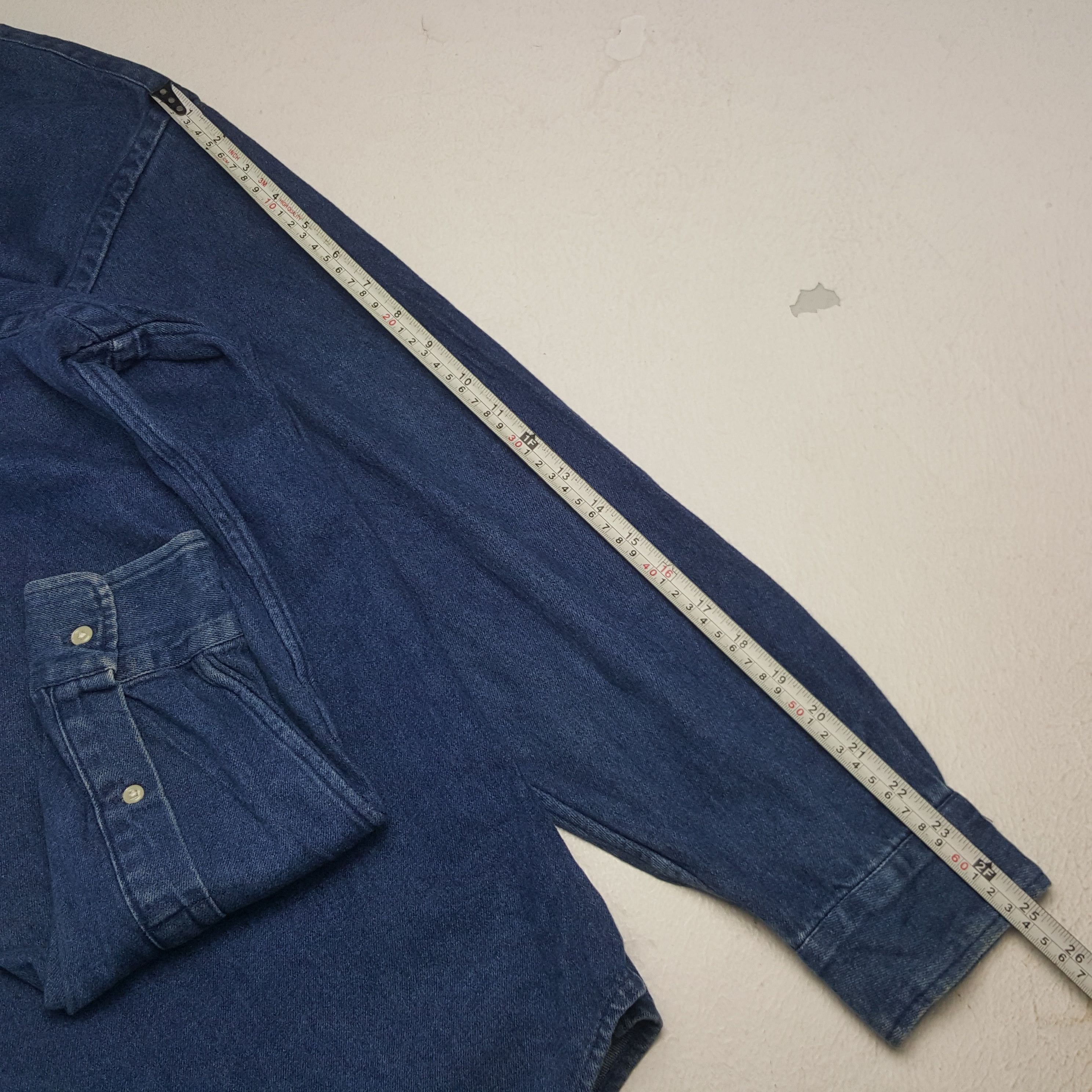 Polo Ralph Lauren Vintage Polo Ralph Lauren Denim Shirt Button Up C267N63 Size US XL / EU 56 / 4 - 7 Thumbnail