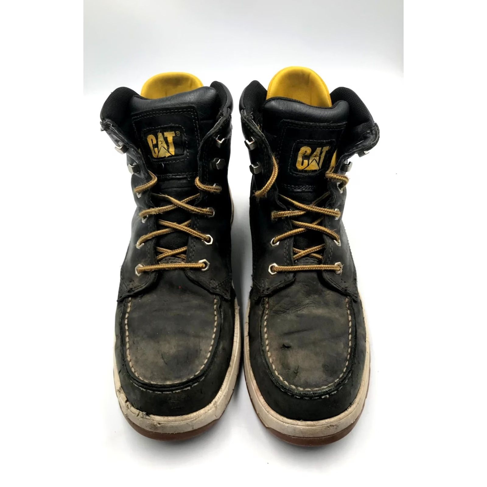 Vintage CAT Boot Men's 9.5 Black Impact Hiker Waterproof Composite Toe ...