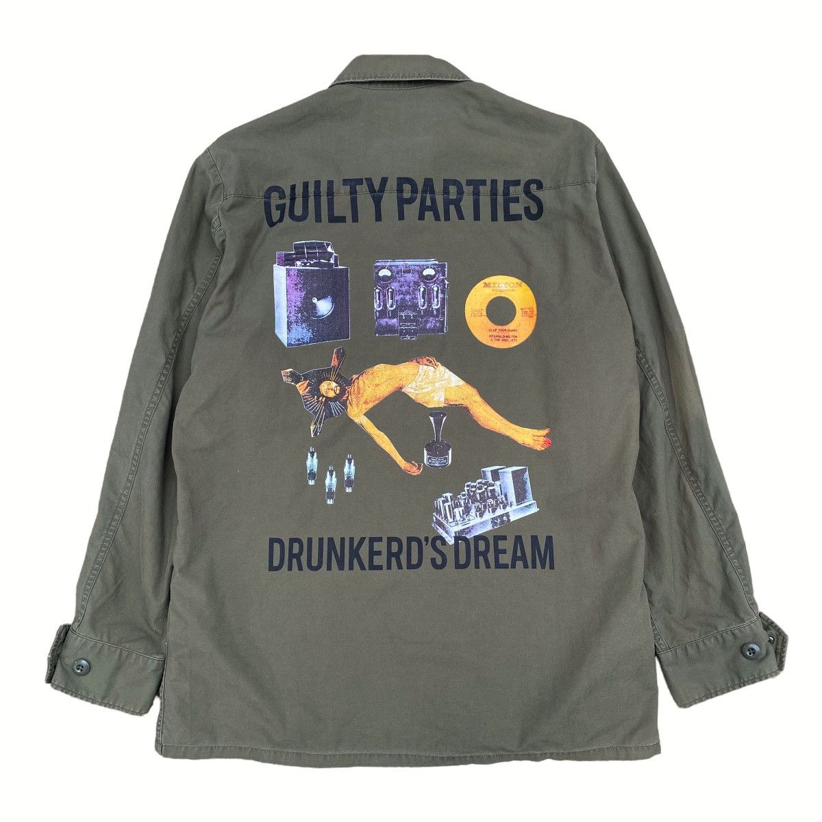 image of Wacko Maria Gulty Parties Drunkerd's Dream Fatigue Jacket, Men's (Size Medium)
