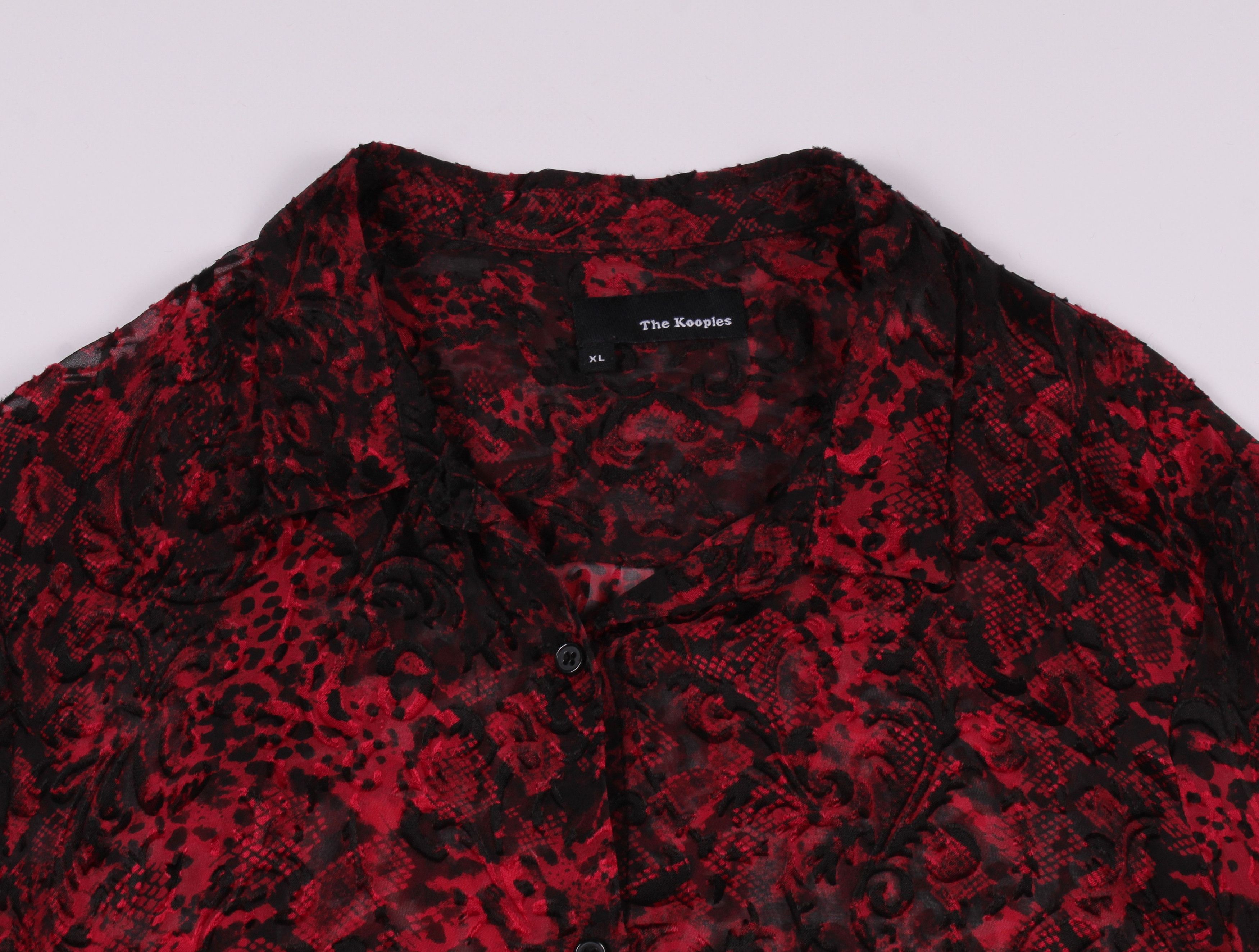 The Kooples The Kooples Silk Flora Mesh Shirt Size XL / US 12-14 / IT 48-50 - 2 Thumbnail