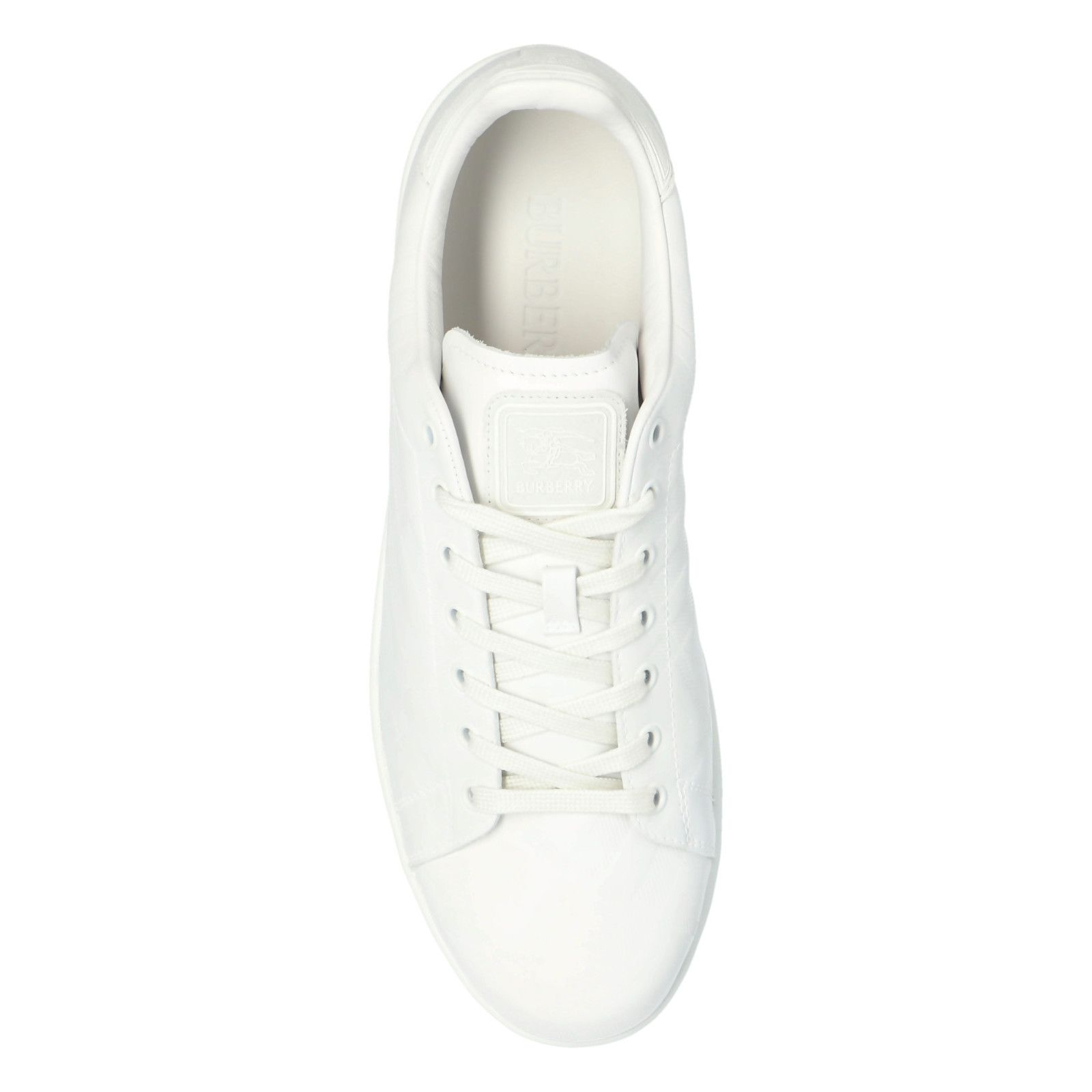 Burberry BURBERRY White Leather Sneakers New & Authentic (Men's size: Size US 9 / EU 42 - 4 Thumbnail