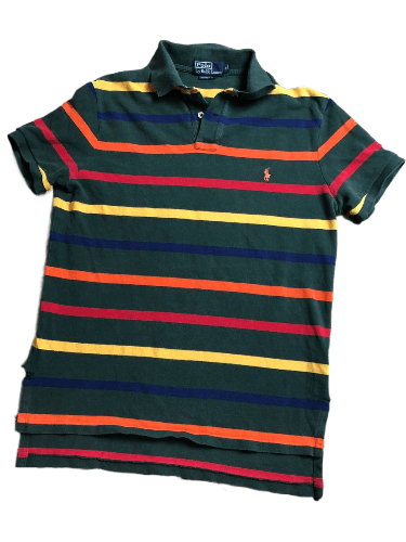 Polo Ralph Lauren Polo Ralph Lauren Custom Fit Striped Polo Size M Size US M / EU 48-50 / 2 - 1 Thumbnail