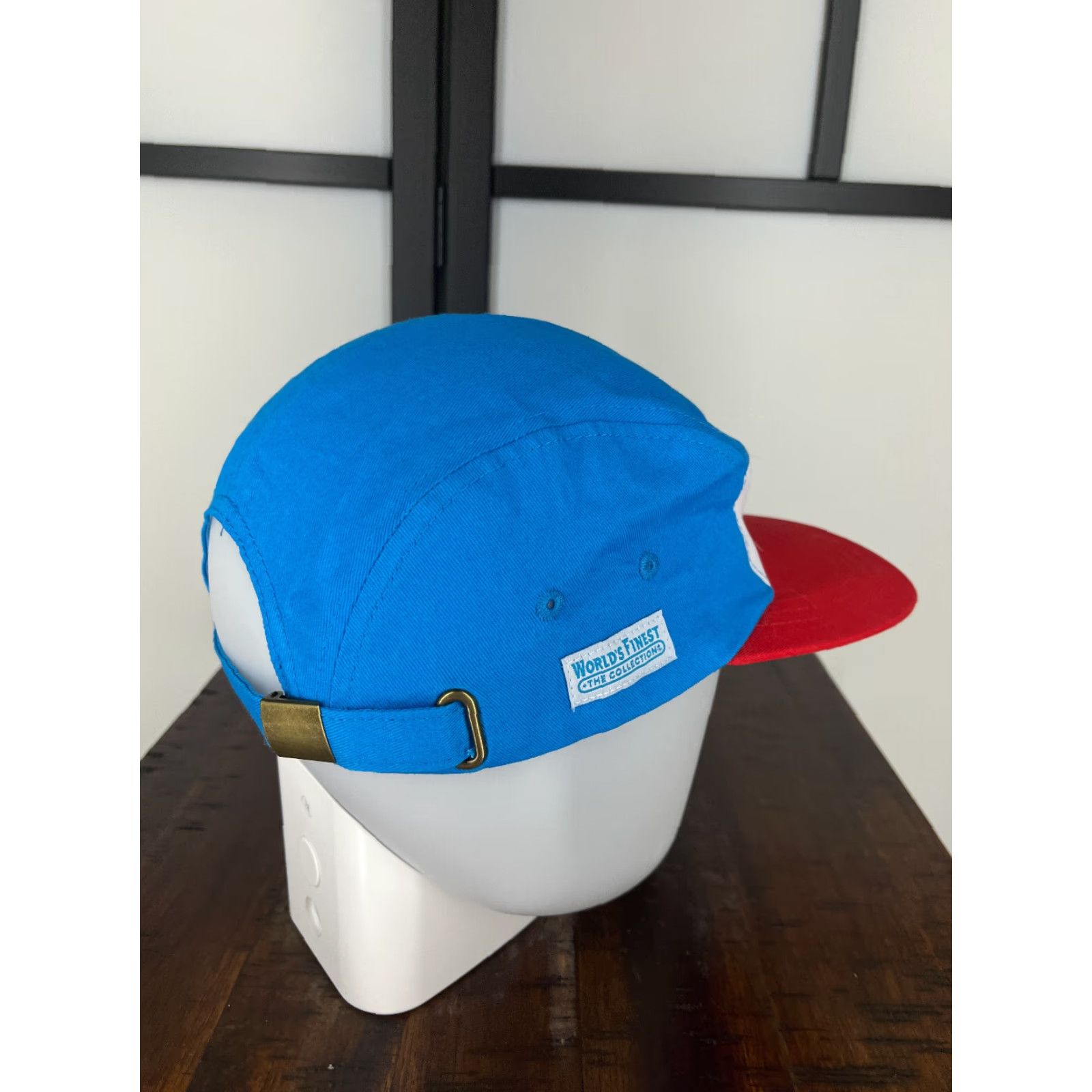 Vintage Wonder Woman Hat Cap Strap Back Adult One Size Blue Red 100% Cotton 5 Panel DC Comics Size ONE SIZE - 7 Thumbnail