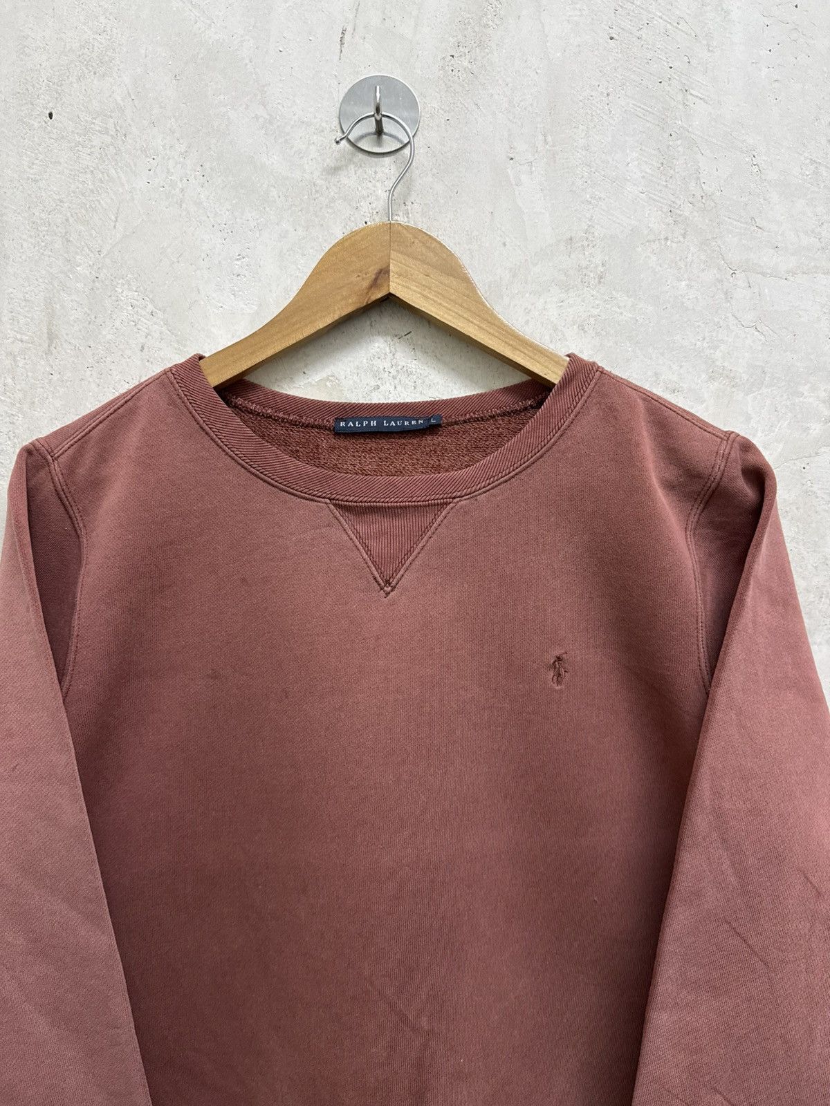 Polo Ralph Lauren Polo Ralph Lauren Small Pony Distressed Crewneck Size US XS / EU 42 / 0 - 2 Thumbnail
